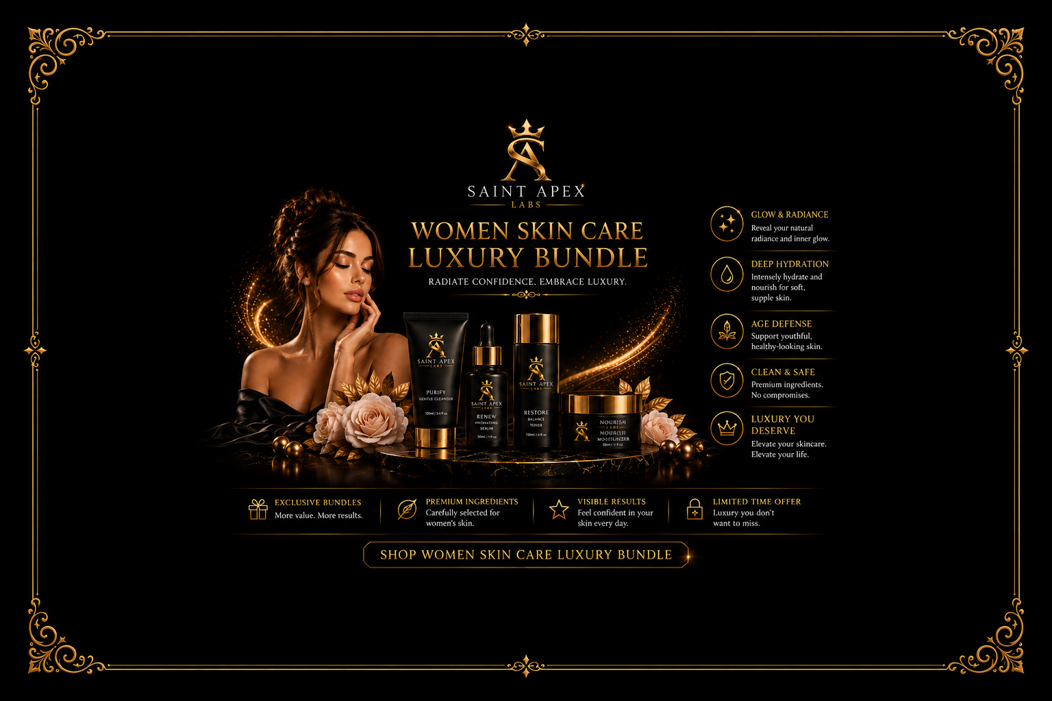 Women Skin Care Bundle Collection