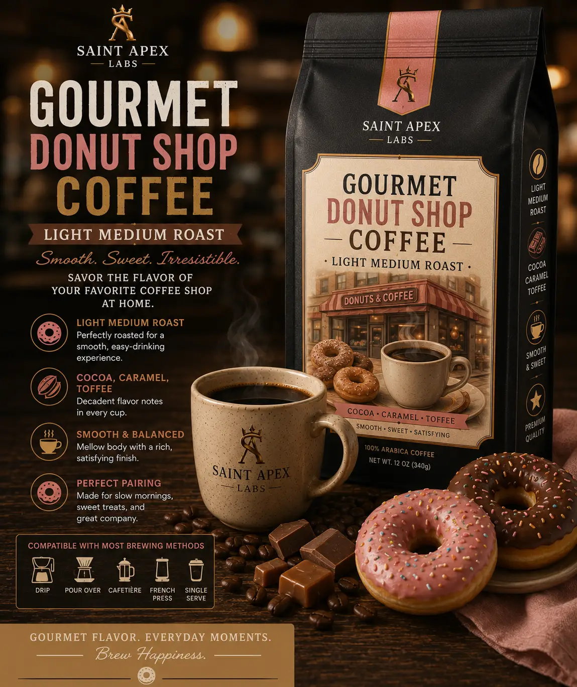 Asian Plateau Blend Southeast Asia Medium Roast Coffee With Herbal Notes by DRIPSHIPPER
