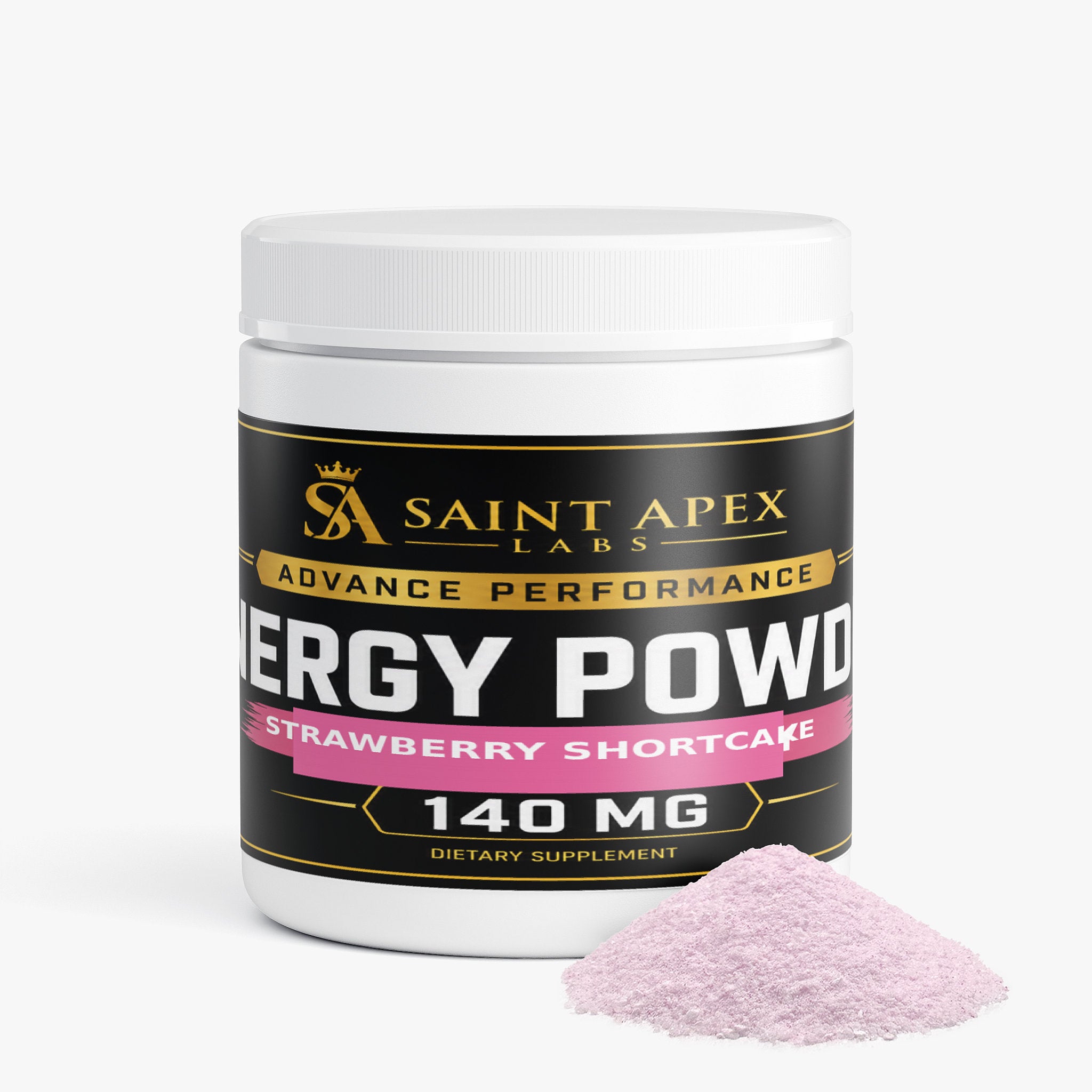 Energy Powder  Sugar Free For Smooth Sustained Focus (Strawberry Shortcake)
