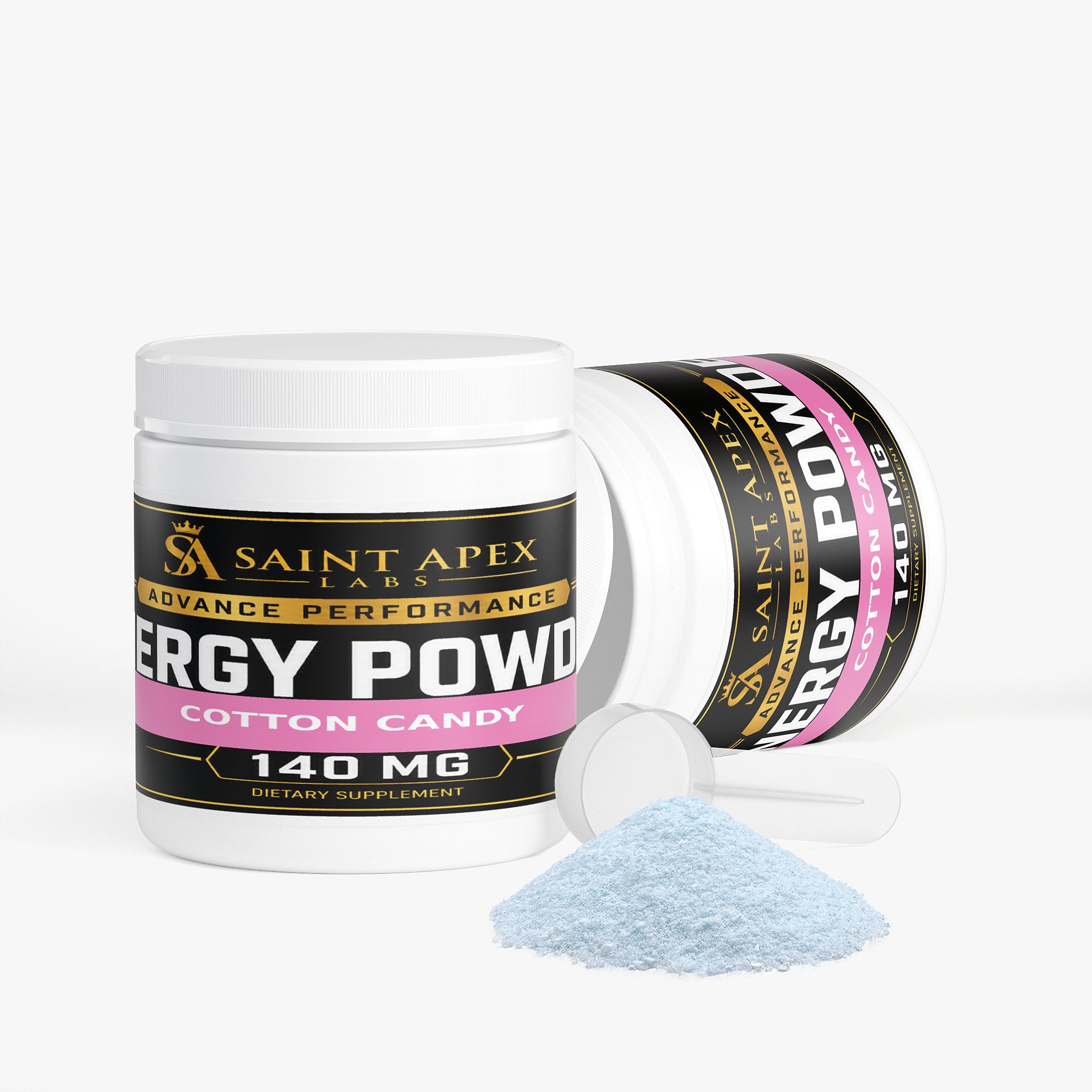 Energy Powder Sugar Free for Focus and Sustained Energy (Cotton Candy)