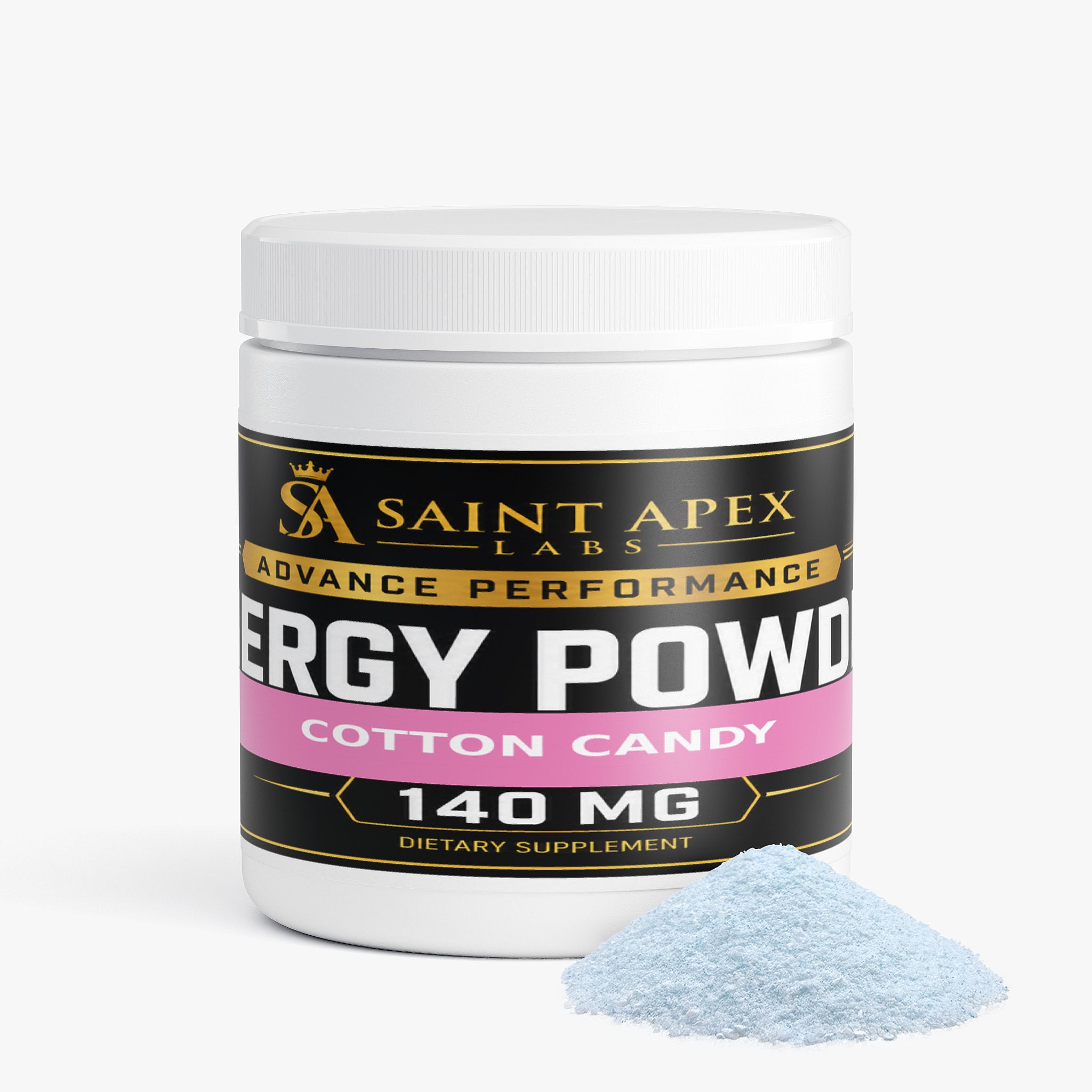 Energy Powder Sugar Free for Focus and Sustained Energy (Cotton Candy)