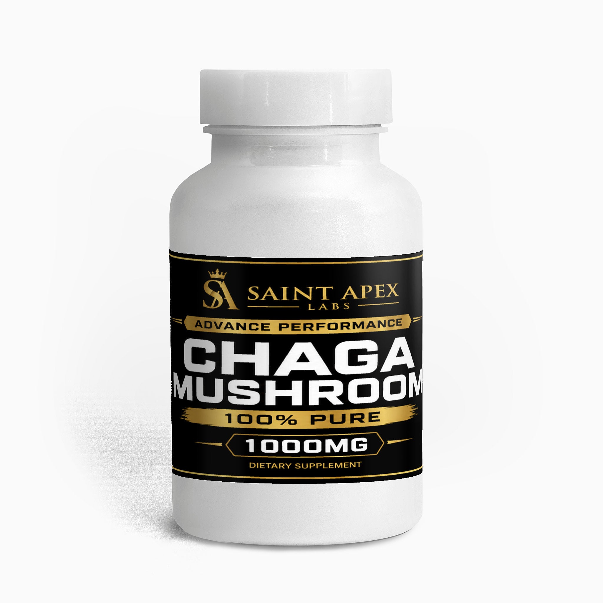 Chaga Mushroom Capsules Immune Support Phytochemical Rich Formula