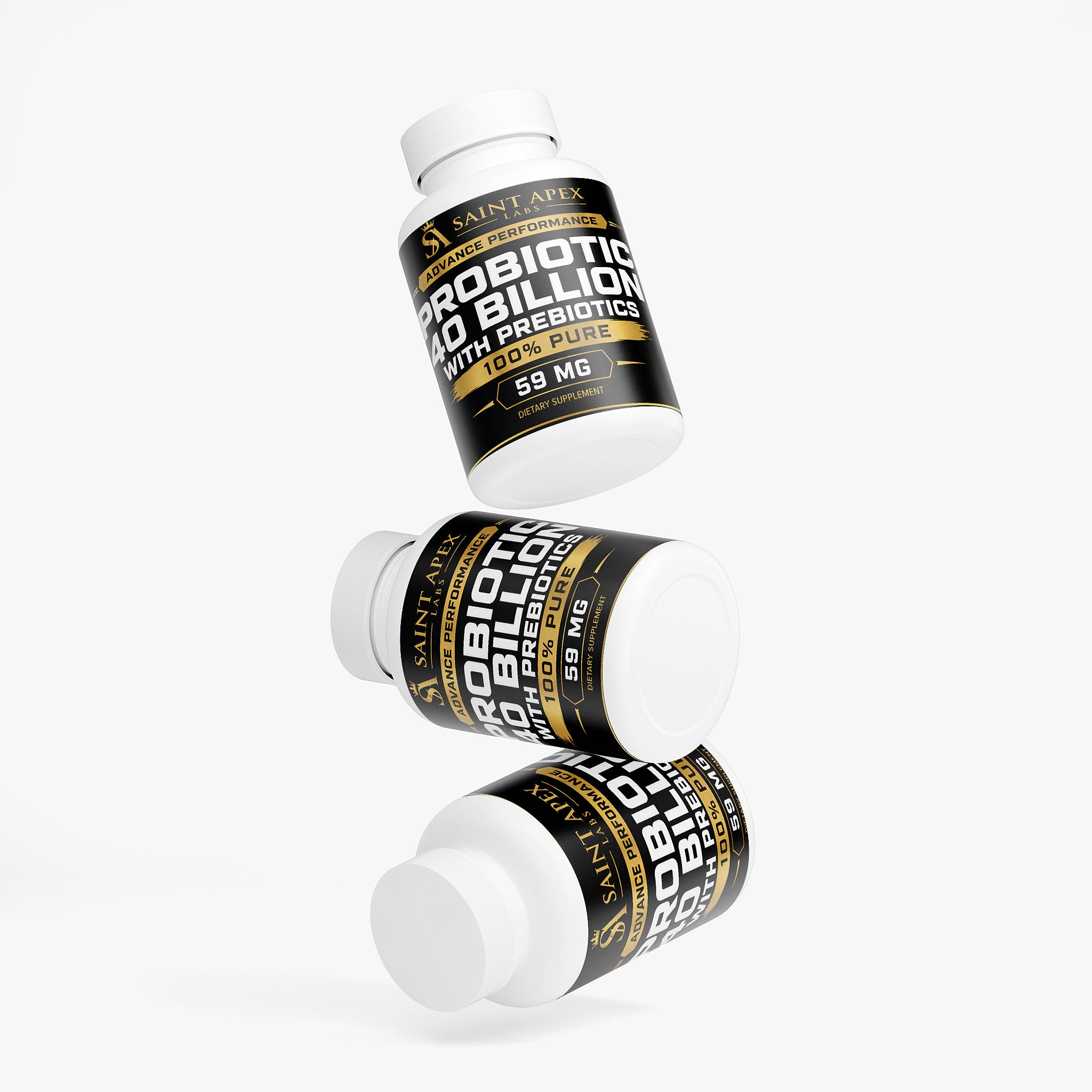 Multi Strain Probiotic 40 Billion With Prebiotics For Gut Health
