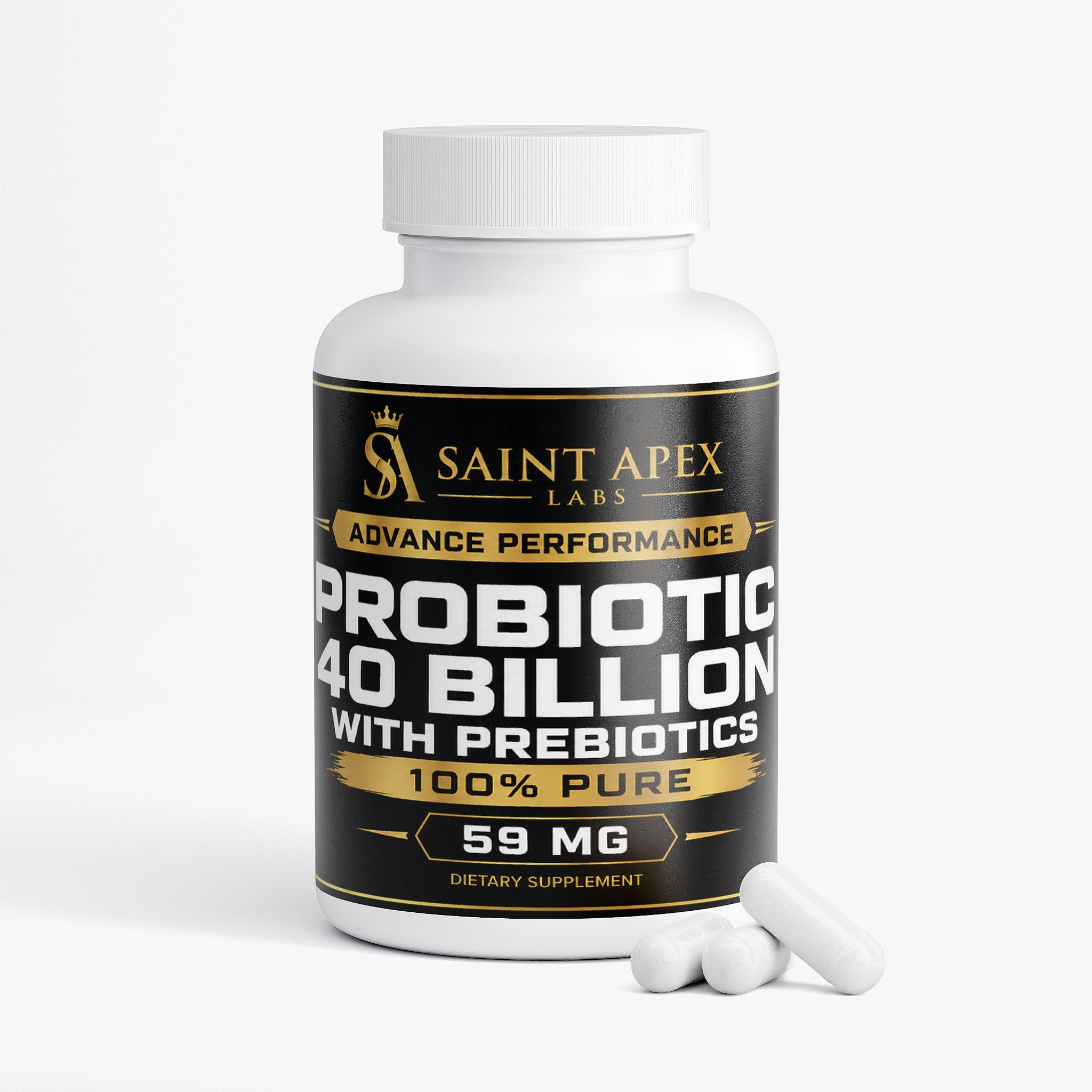 Multi Strain Probiotic 40 Billion With Prebiotics For Gut Health