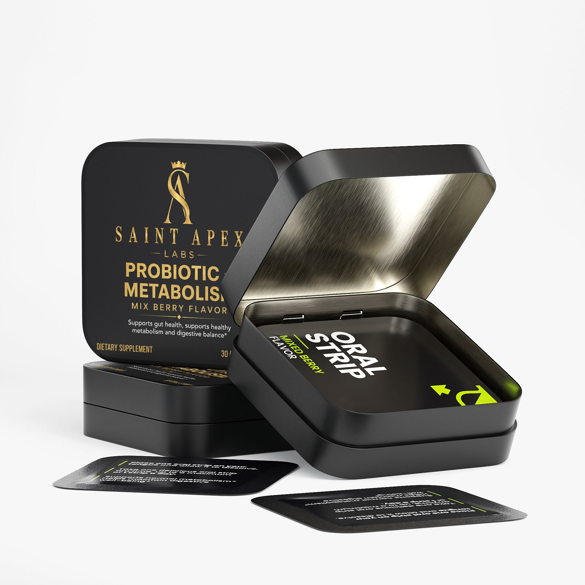 Probiotic Metabolism Strips With Bifidobacterium Lactis For Digestive Support