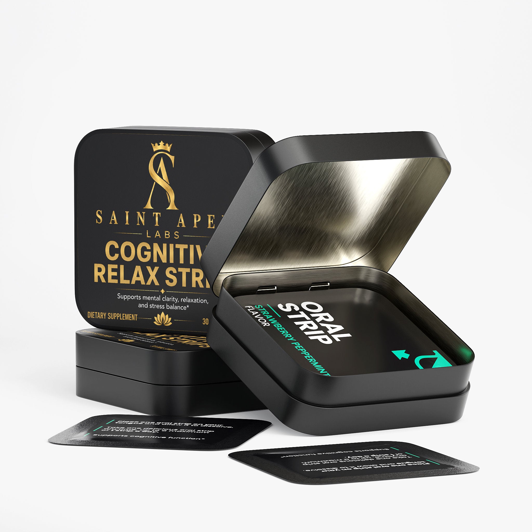 Cognitive Relax Strips With L Theanine GABA And Vitamin B6
