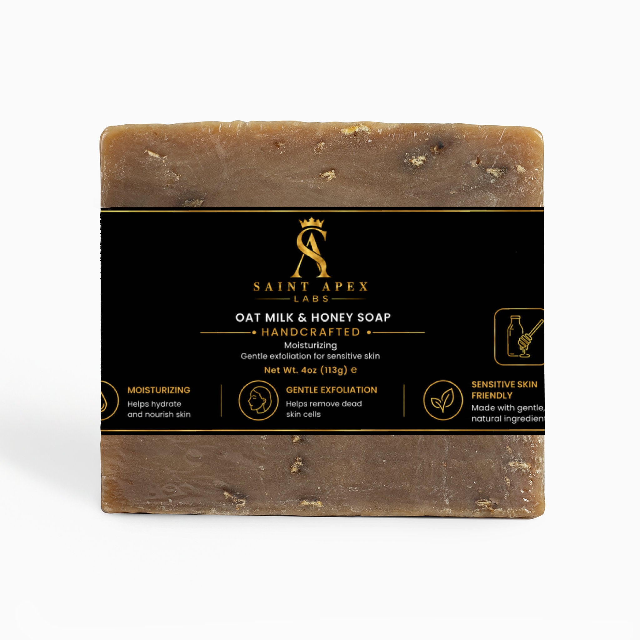 Handmade Oat Milk Honey Goat Milk Soap For Sensitive Skin
