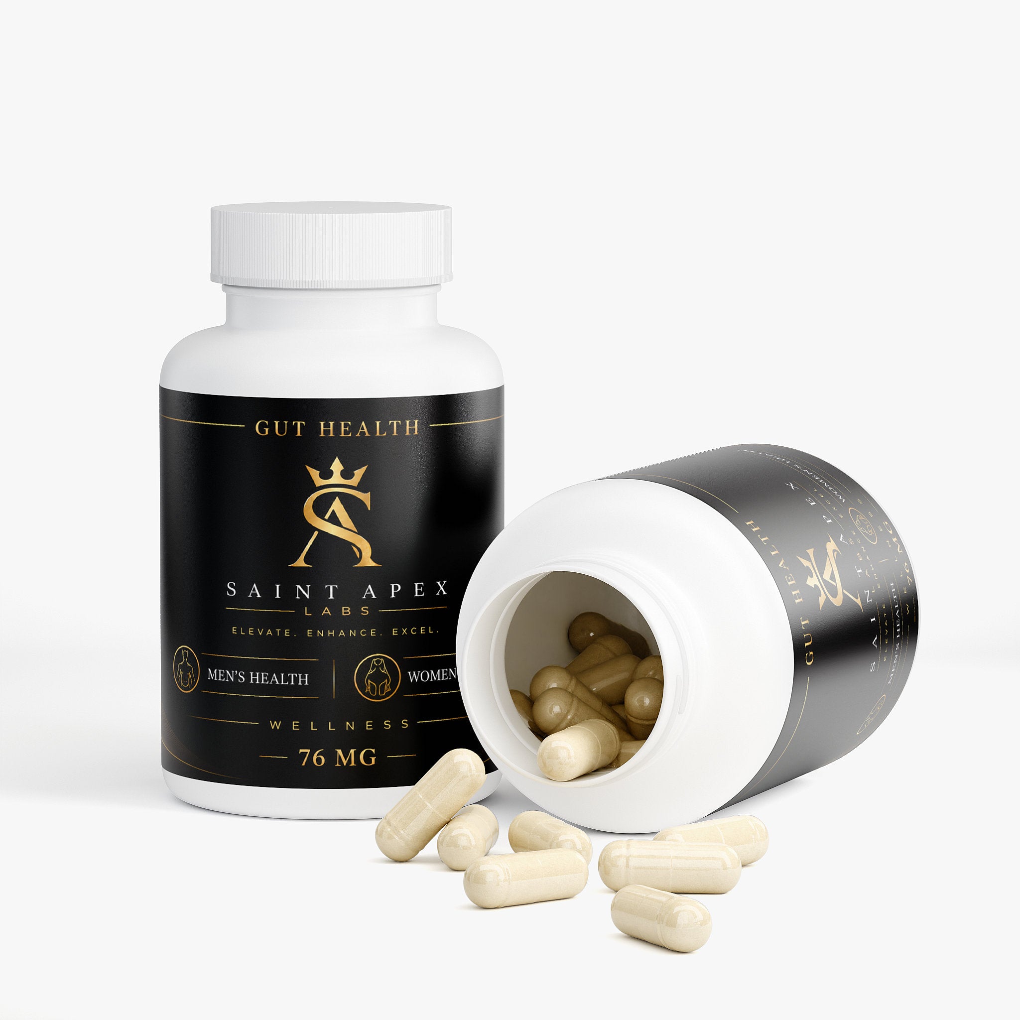 Gut Health Supplement With Apple Cider Vinegar And Inulin Prebiotic Fiber