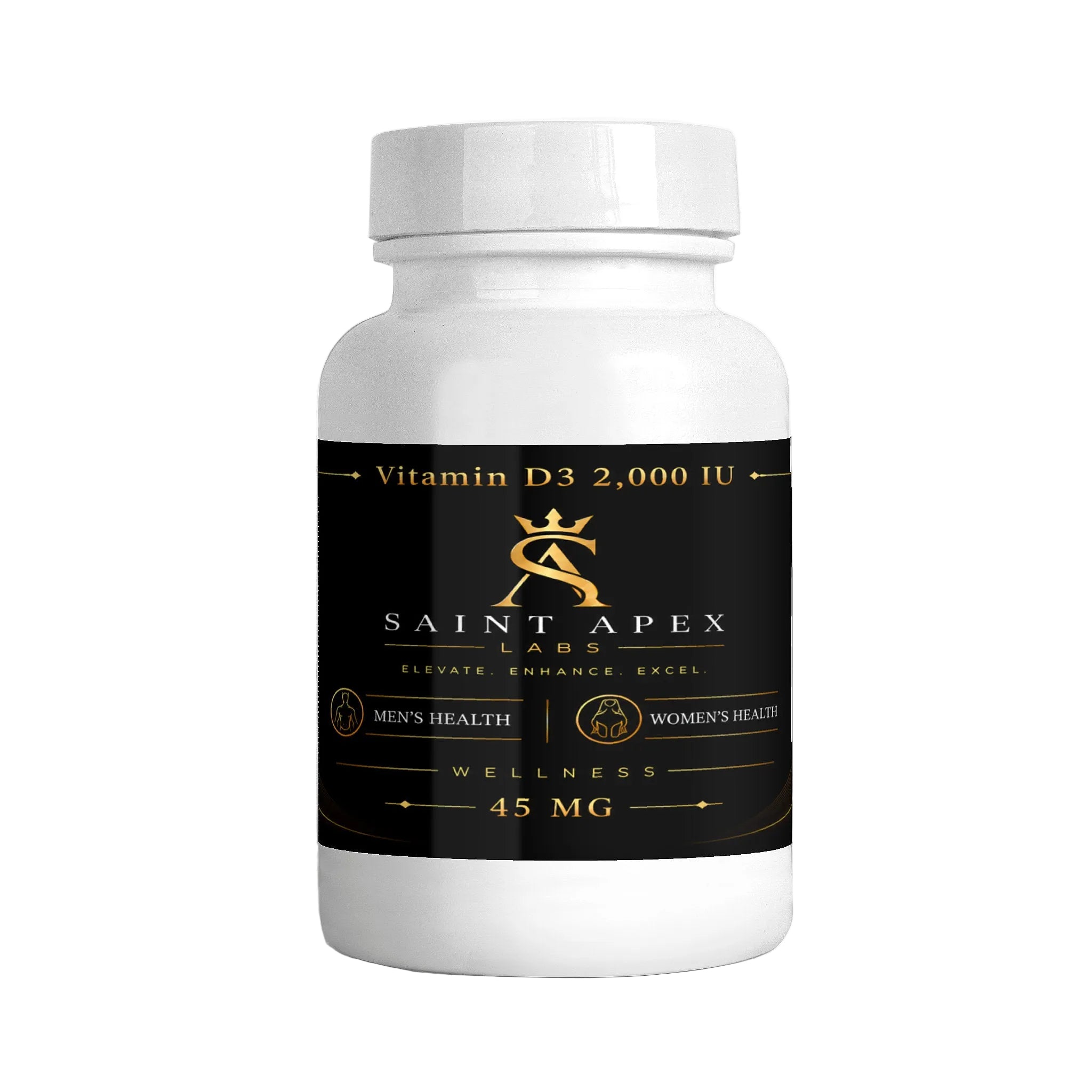 Vitamin D3 2000 IU High Potency Bone Health Supplement