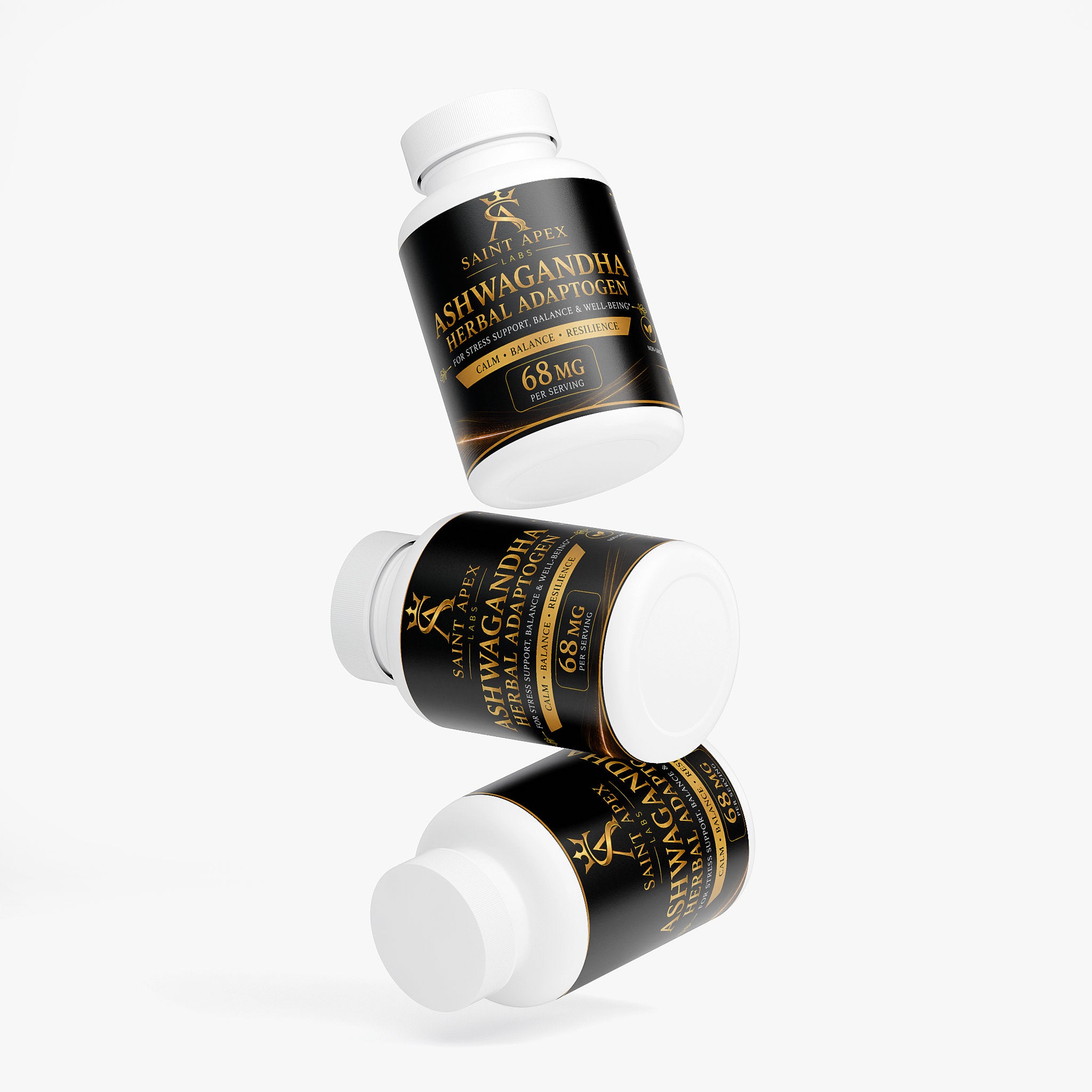 Ashwagandha Herbal Adaptogen Supplement For Stress Support And Wellness