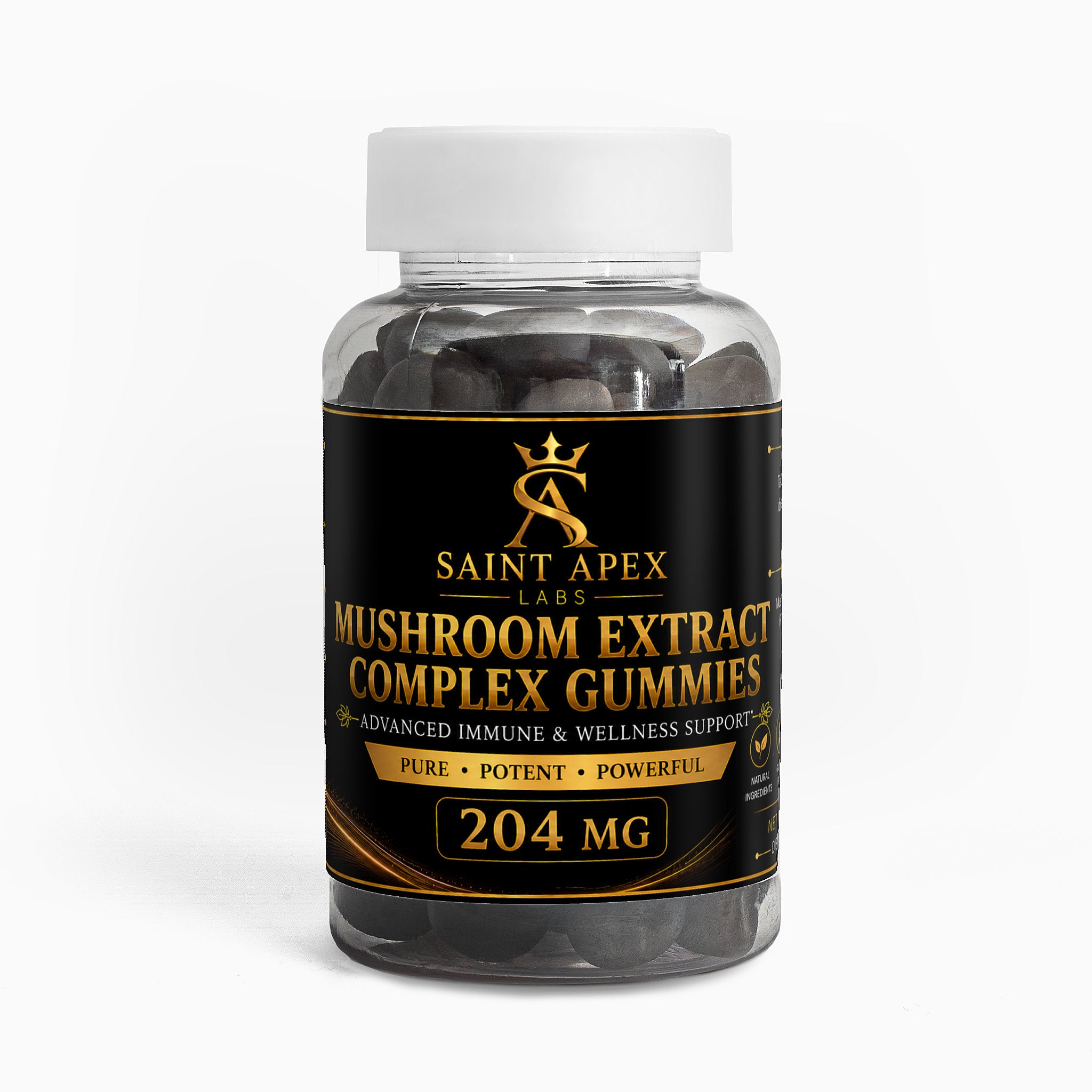 Mushroom Extract Complex Gummies For Immune Support And Wellness