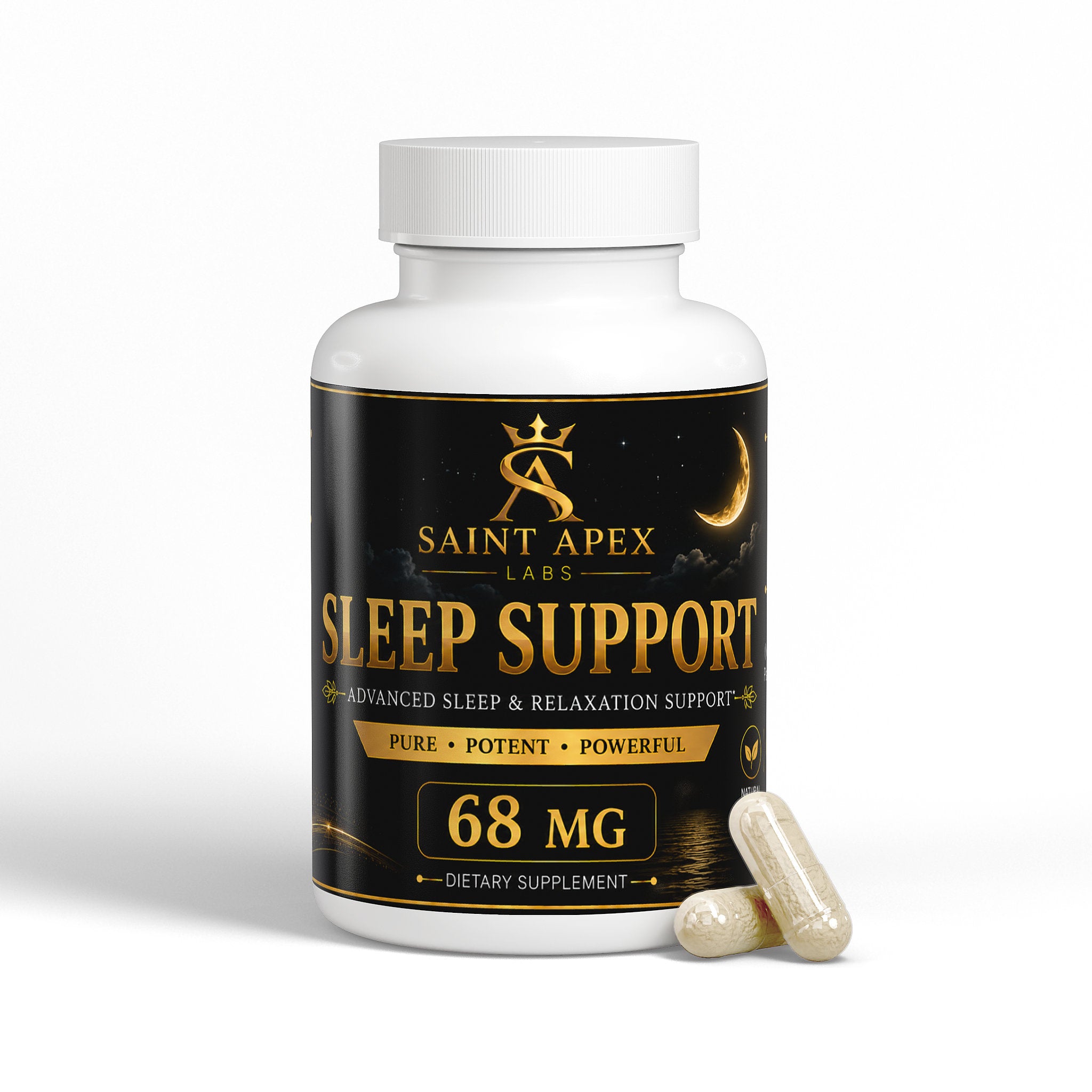Sleep Support Magnesium Citrate Vitamin B6 Melatonin Restful Night