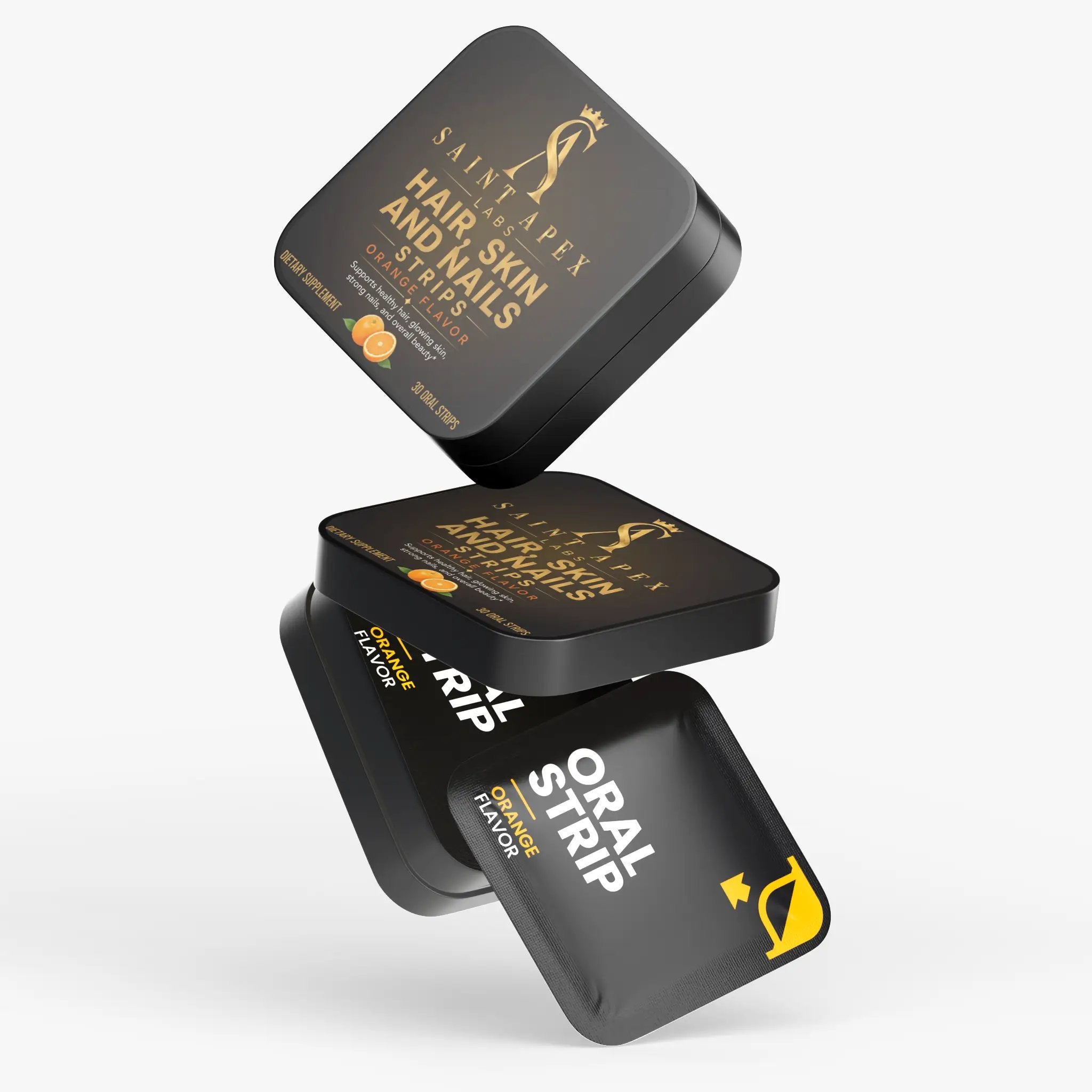 Hair Skin and Nails Strips Nutritional Supplement for Healthy Beauty On the Go by Supliful