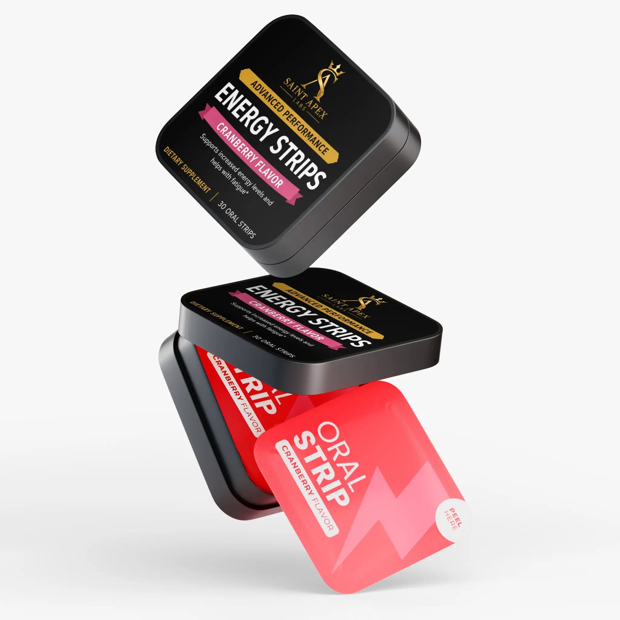 Energy Oral Strips On The Go Fast Acting Energy Boost