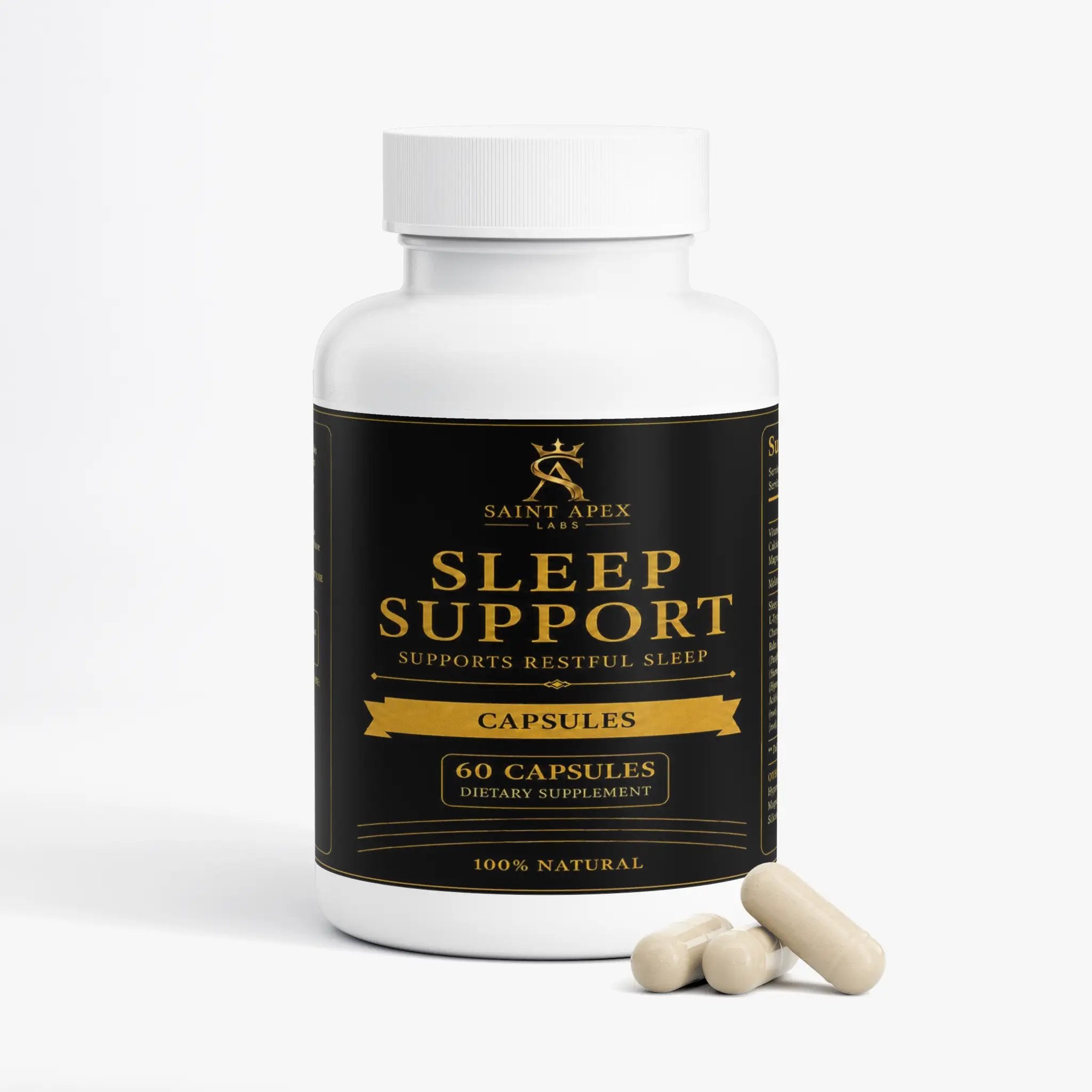 Sleep Support Magnesium Citrate Vitamin B6 Melatonin Restful Night by Supliful