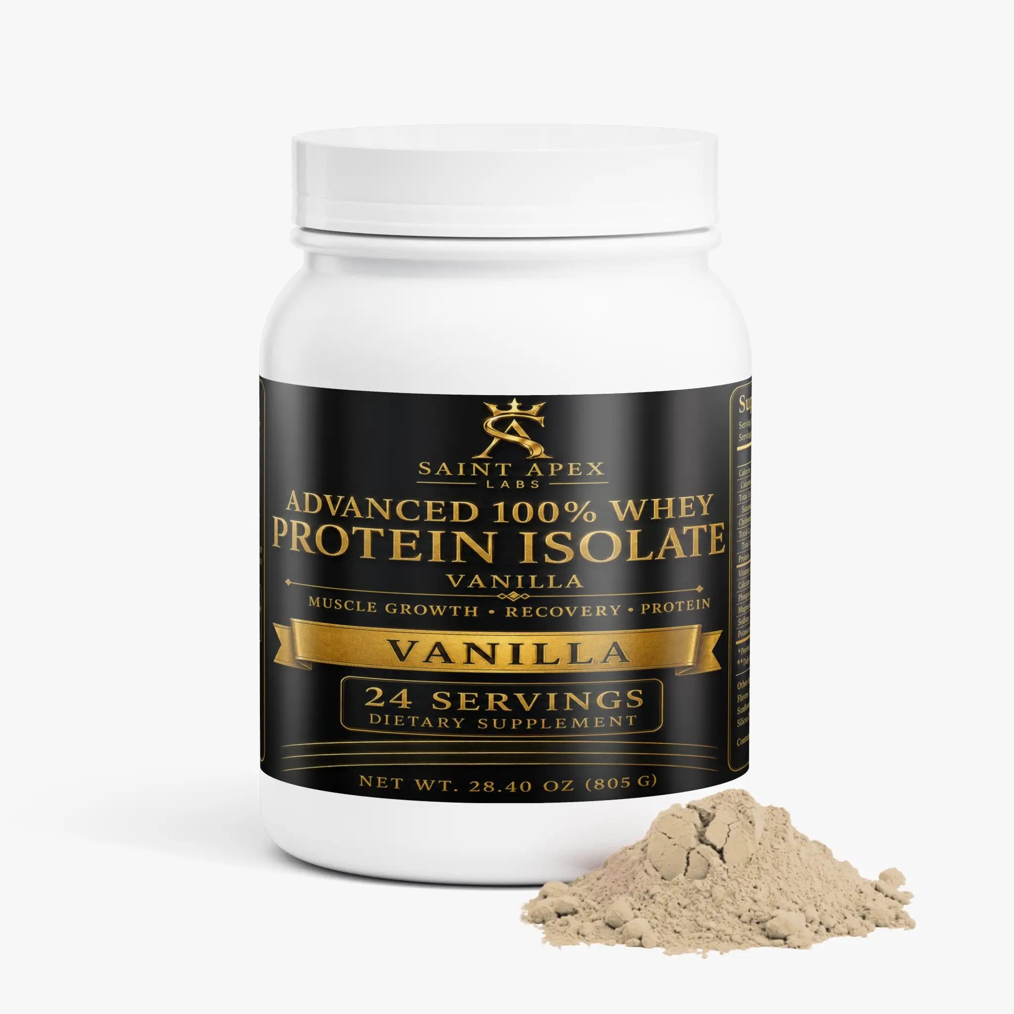 Whey Protein Advanced 100% Isolate Vanilla Protein Powder by Supliful