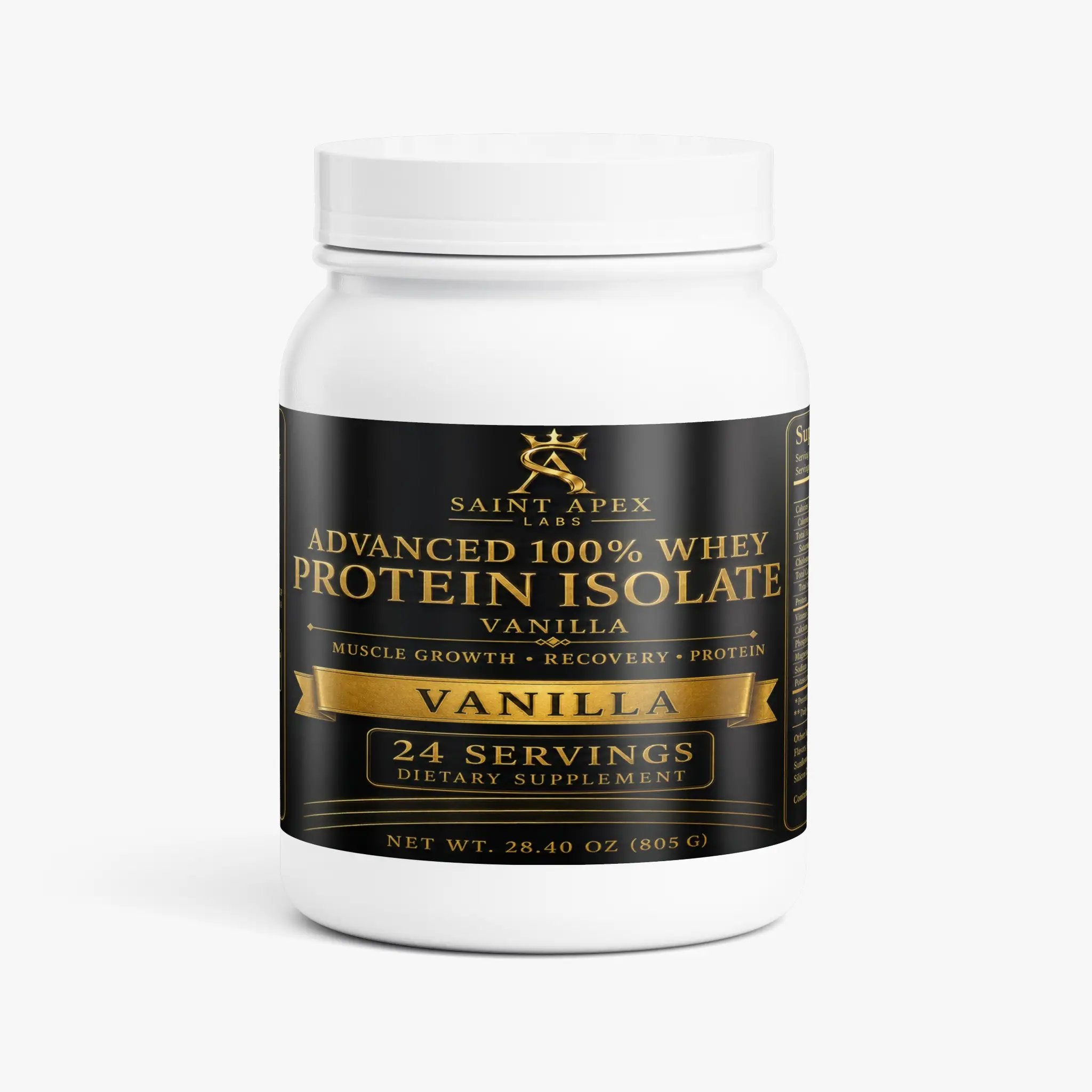 Whey Protein Advanced 100% Isolate Vanilla Protein Powder by Supliful