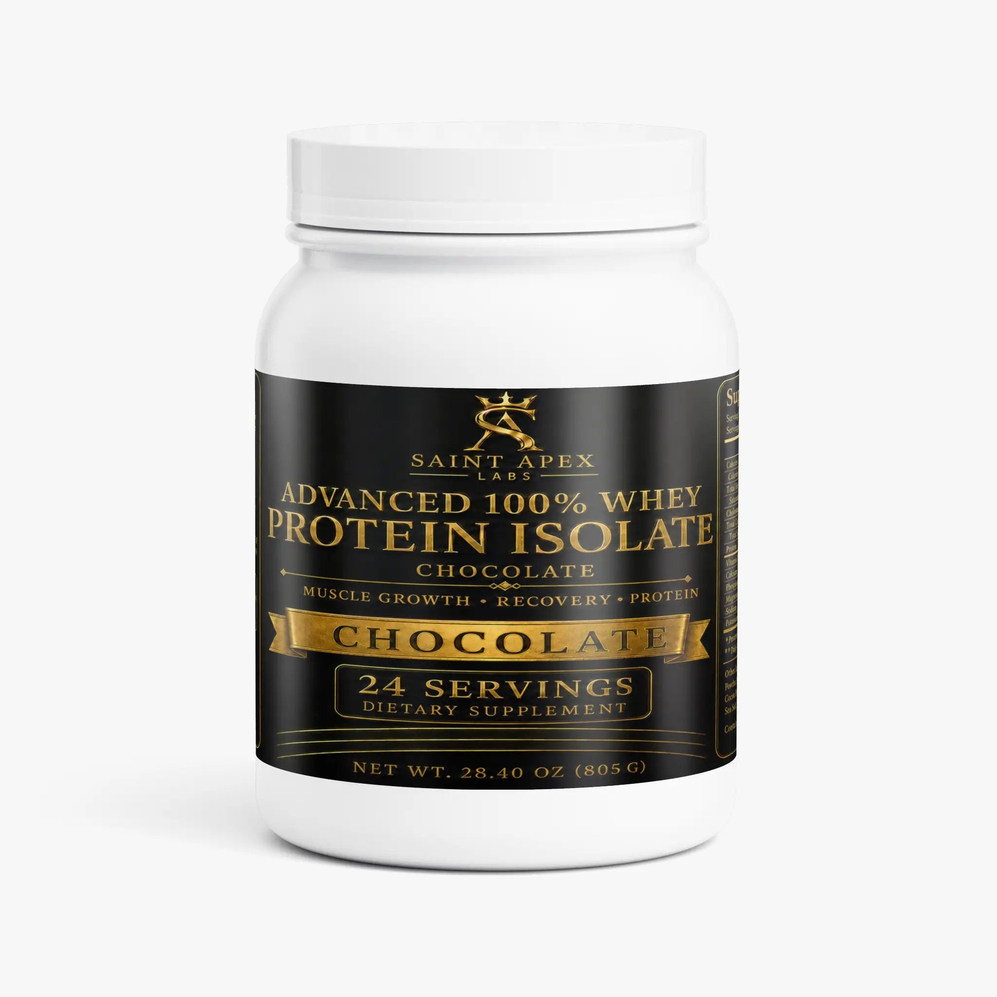 Whey Protein Advanced 100% Isolate Chocolate Flavor For Muscle Recovery by Supliful