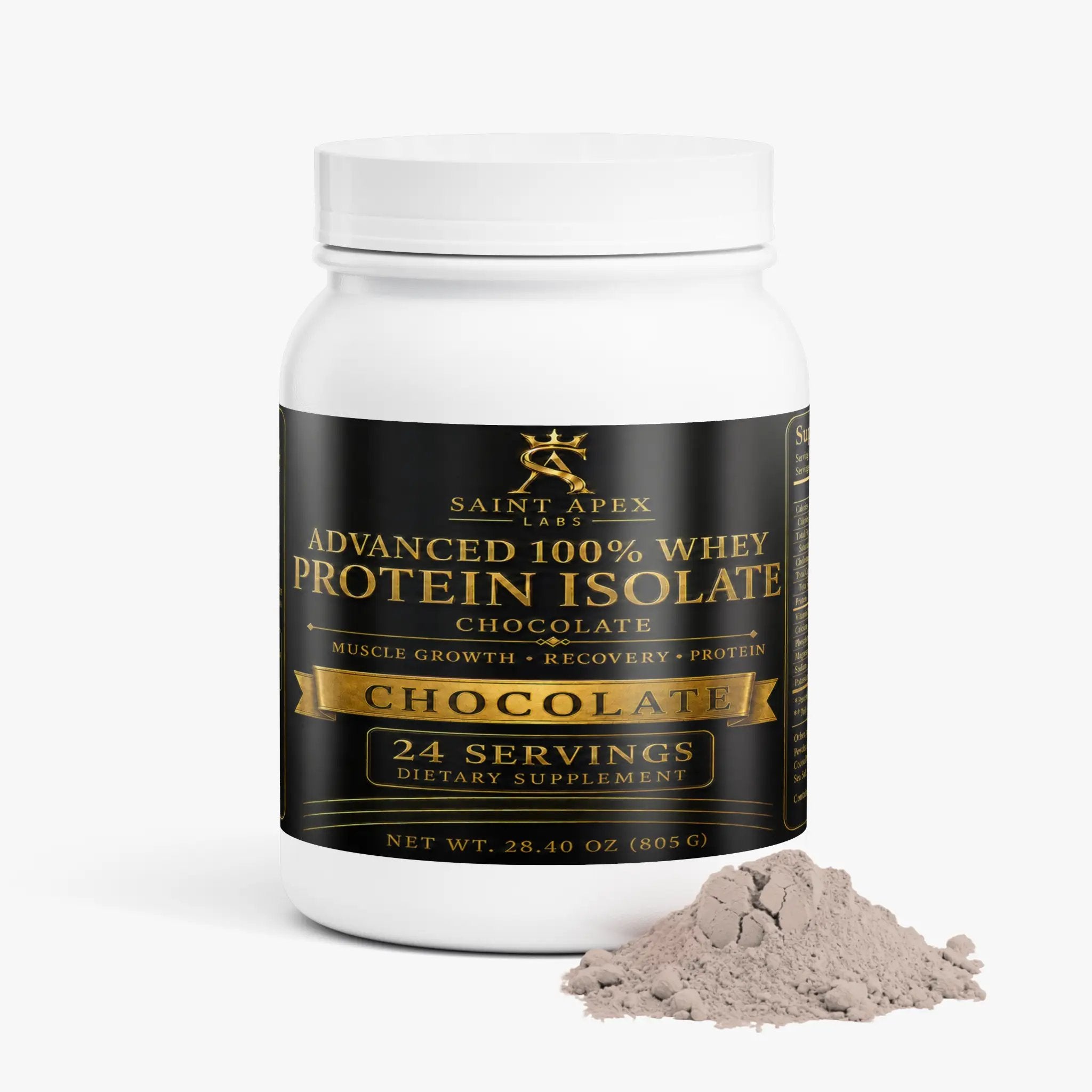 Whey Protein Advanced 100% Isolate Chocolate Flavor For Muscle Recovery by Supliful