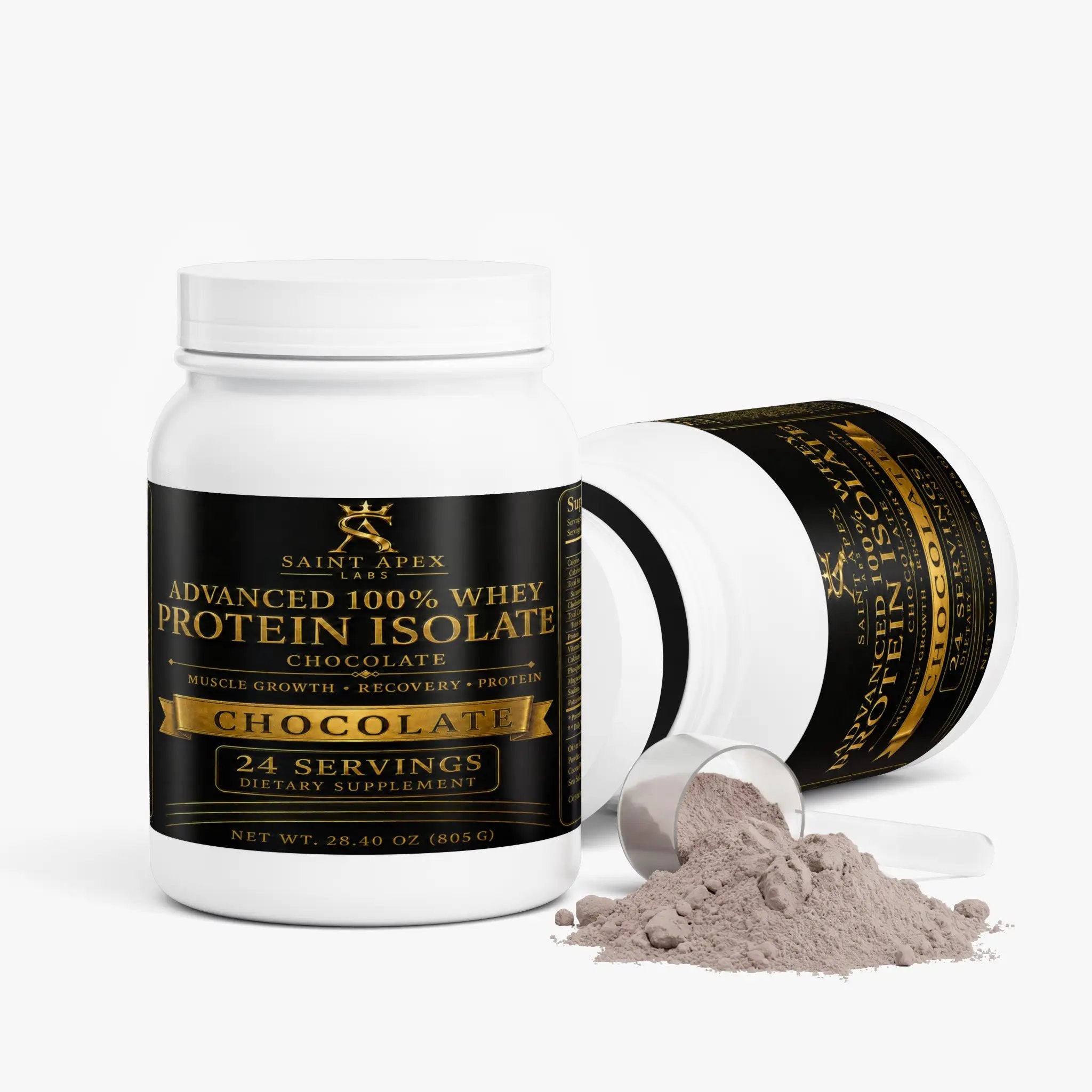 Whey Protein Advanced 100% Isolate Chocolate Flavor For Muscle Recovery by Supliful