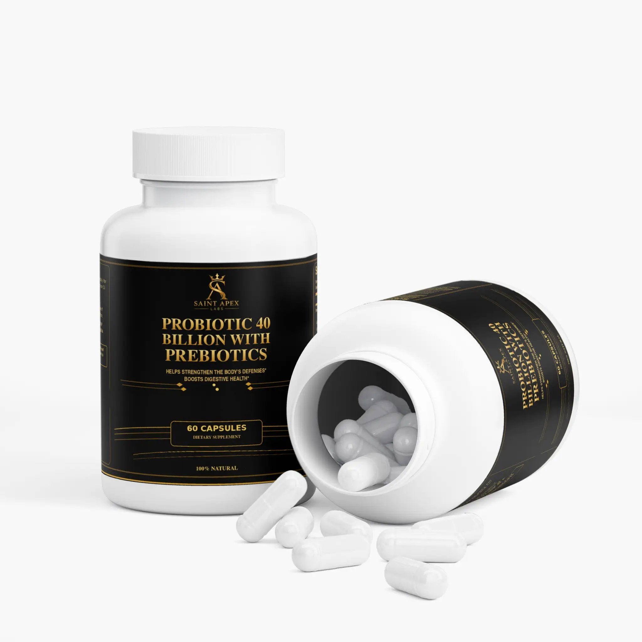 Multi Strain Probiotic 40 Billion With Prebiotics For Gut Health by Supliful