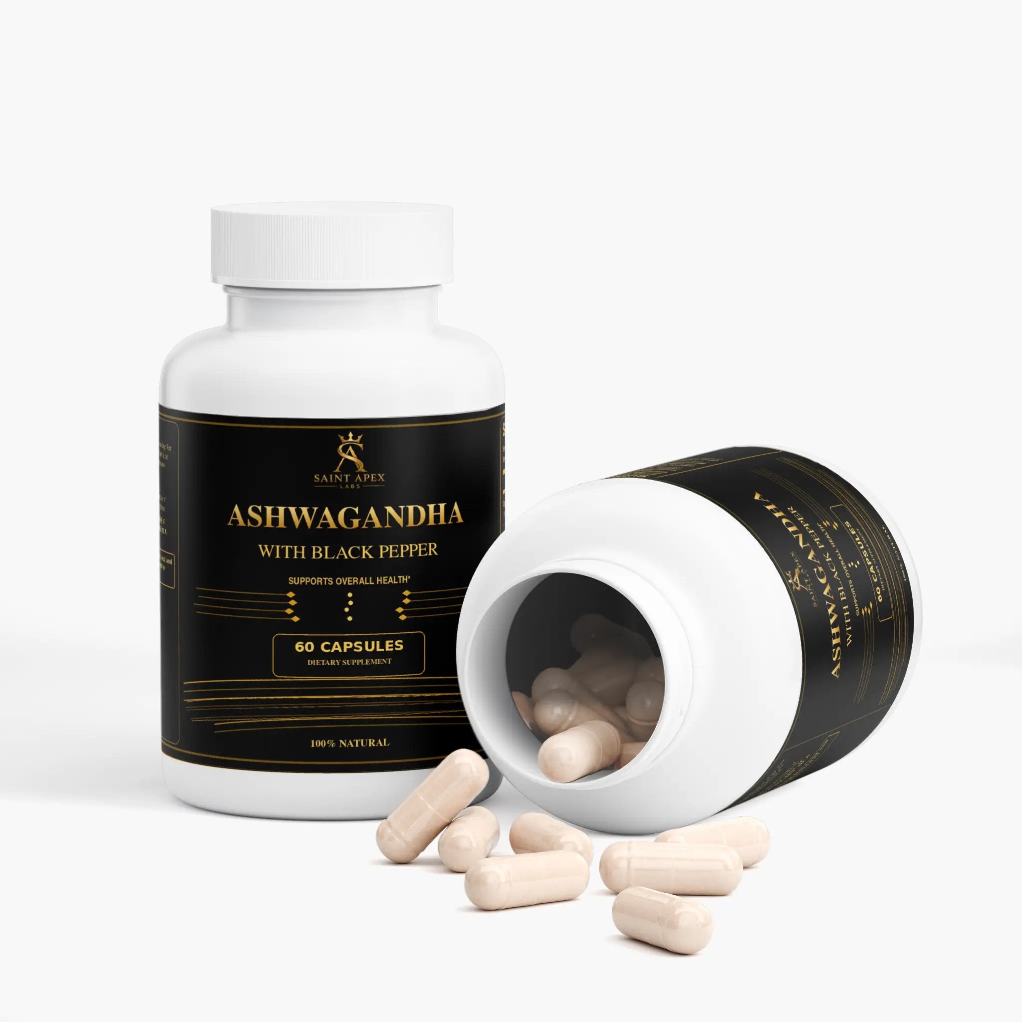 Ashwagandha Herbal Adaptogen Supplement For Stress Support And Wellness by Supliful