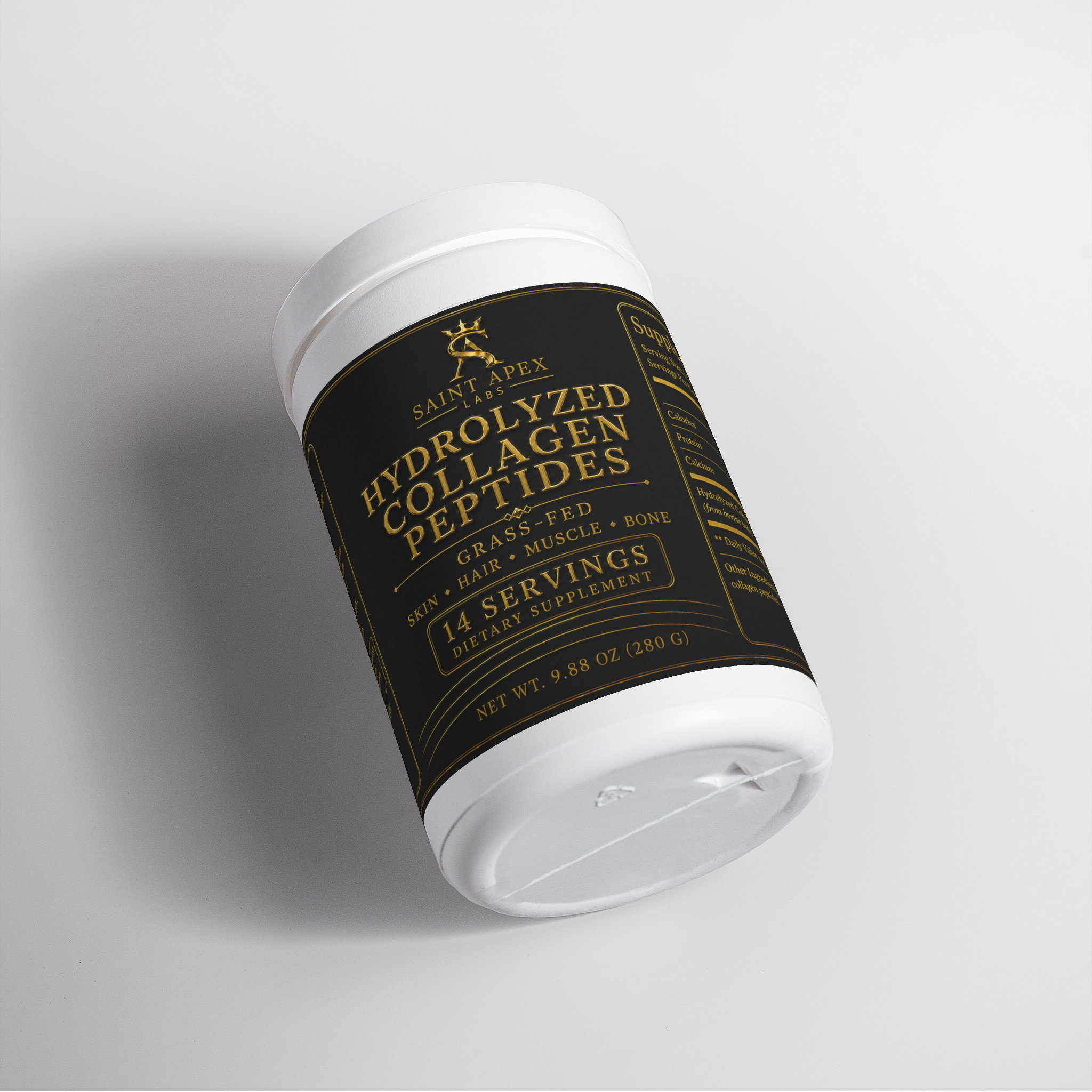 Collagen Grass Fed Hydrolyzed Peptide Powder for Skin Hair Nails by Supliful