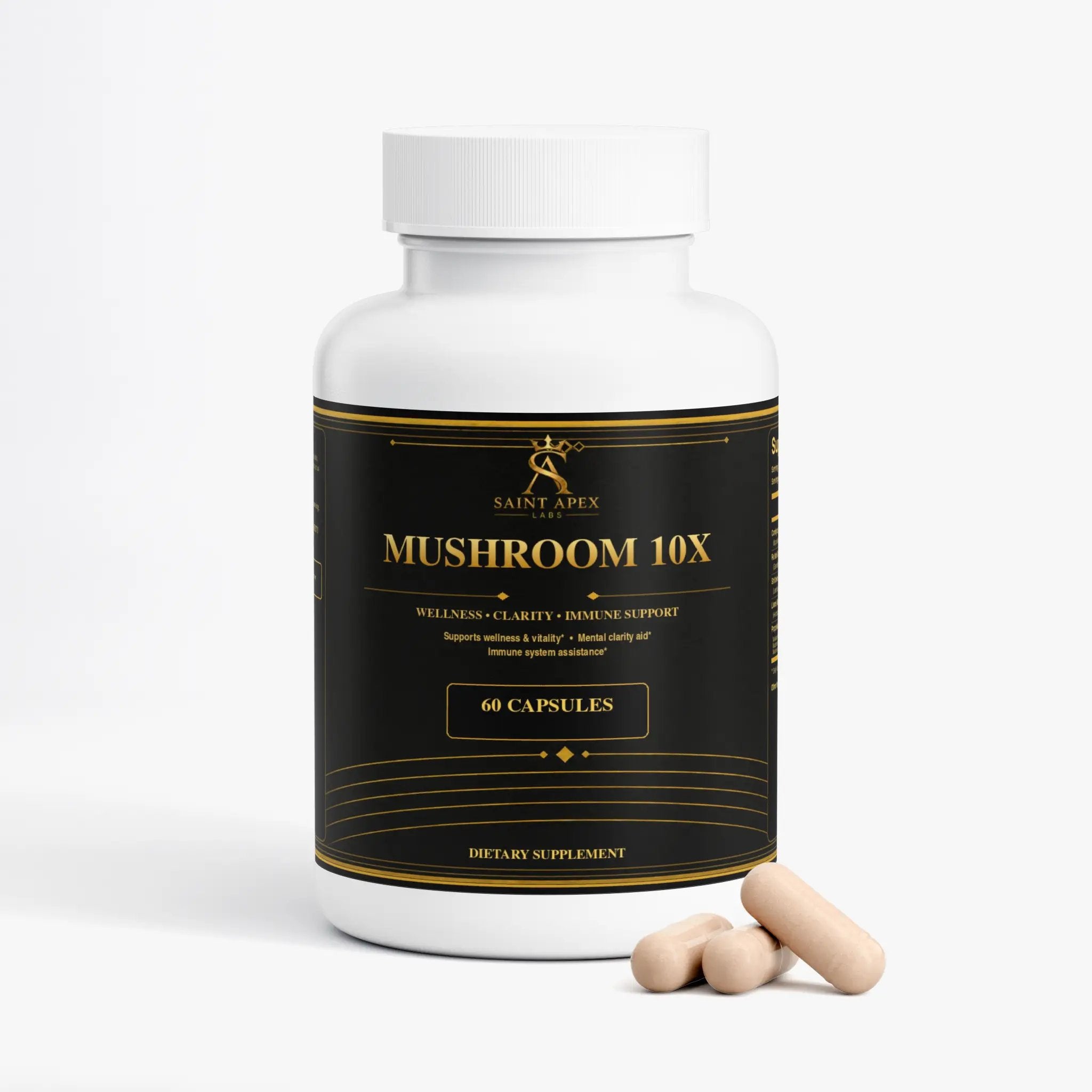 Mushroom Complex 10X Immune Support and Brain Function by Supliful