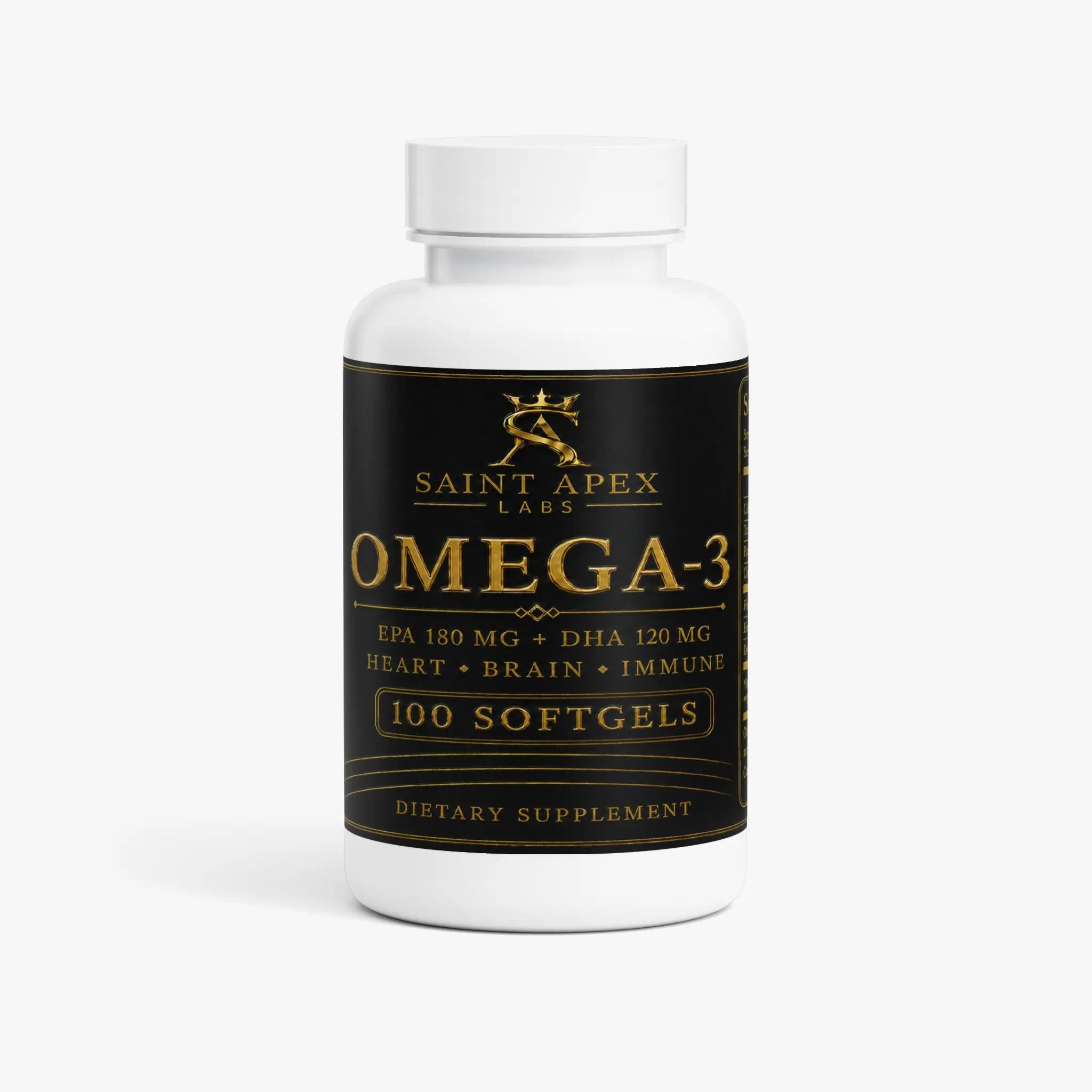 Omega 3 Supplement With 180mg EPA And 120mg DHA For Heart Health by Supliful
