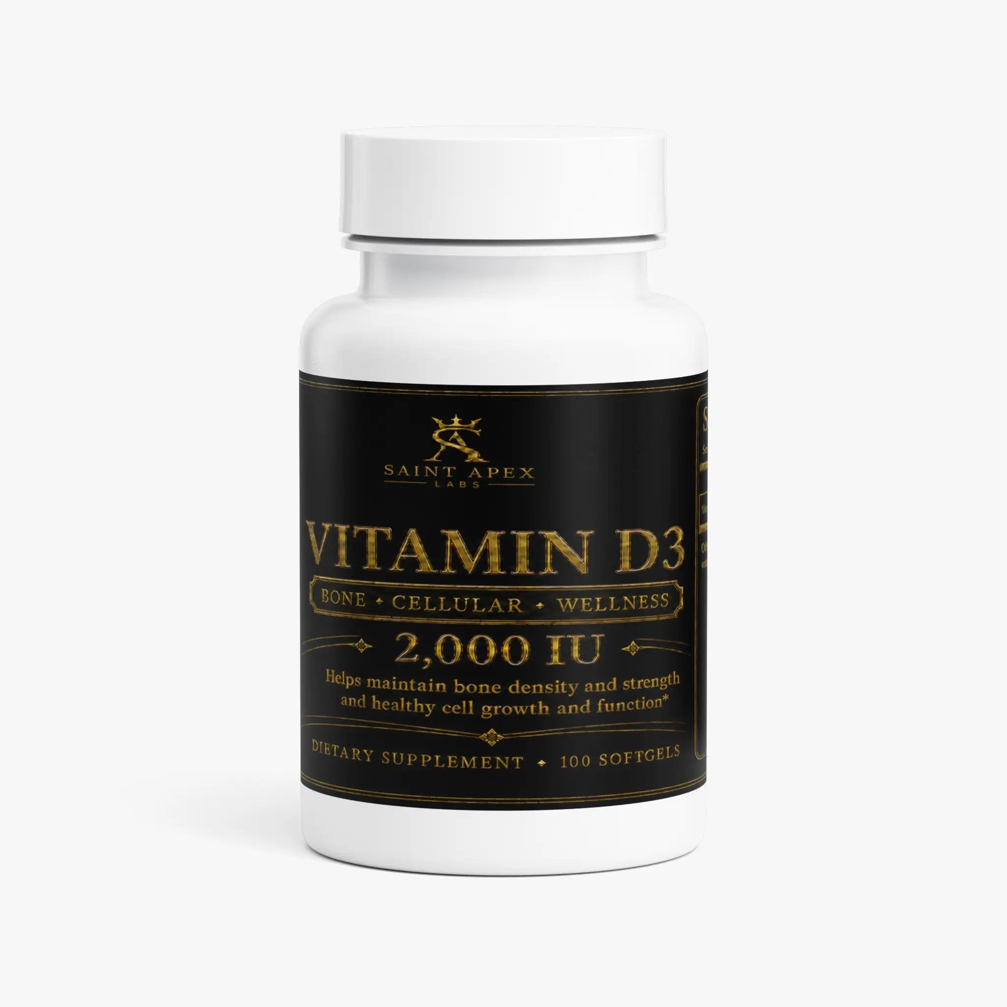 Vitamin D3 2000 IU High Potency Bone Health Supplement by Supliful