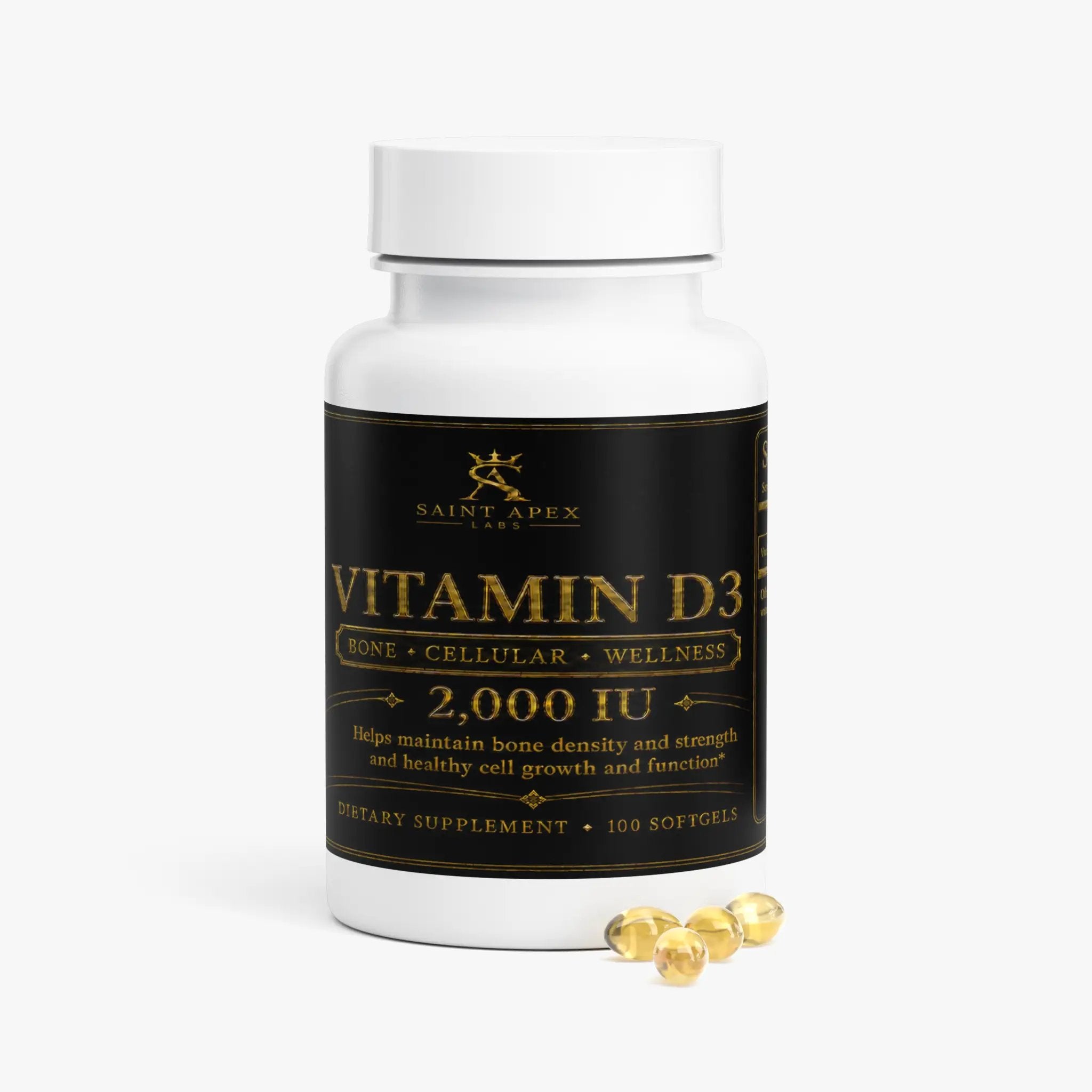 Vitamin D3 2000 IU High Potency Bone Health Supplement by Supliful