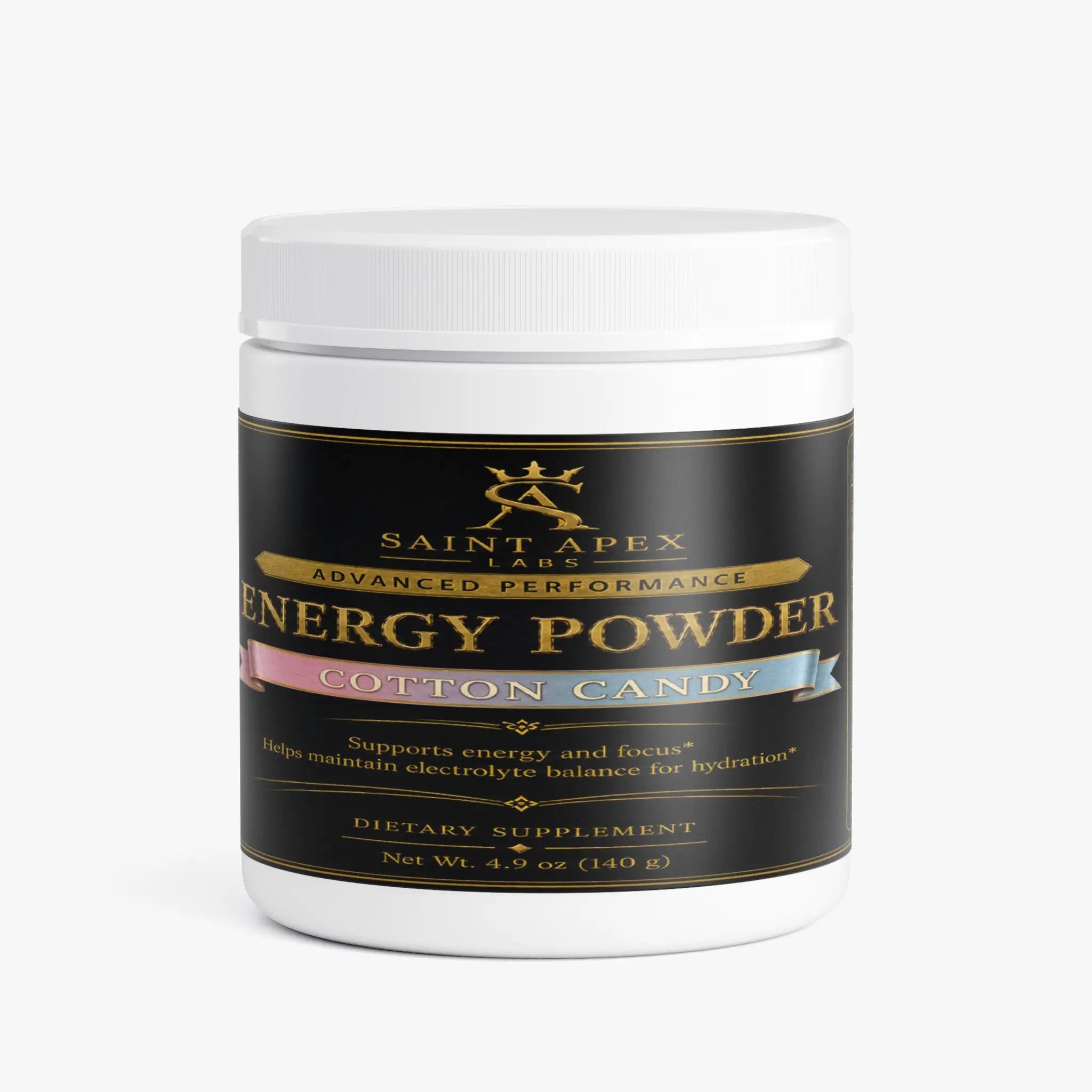 Energy Powder Sugar Free for Focus and Sustained Energy (Cotton Candy) by Supliful
