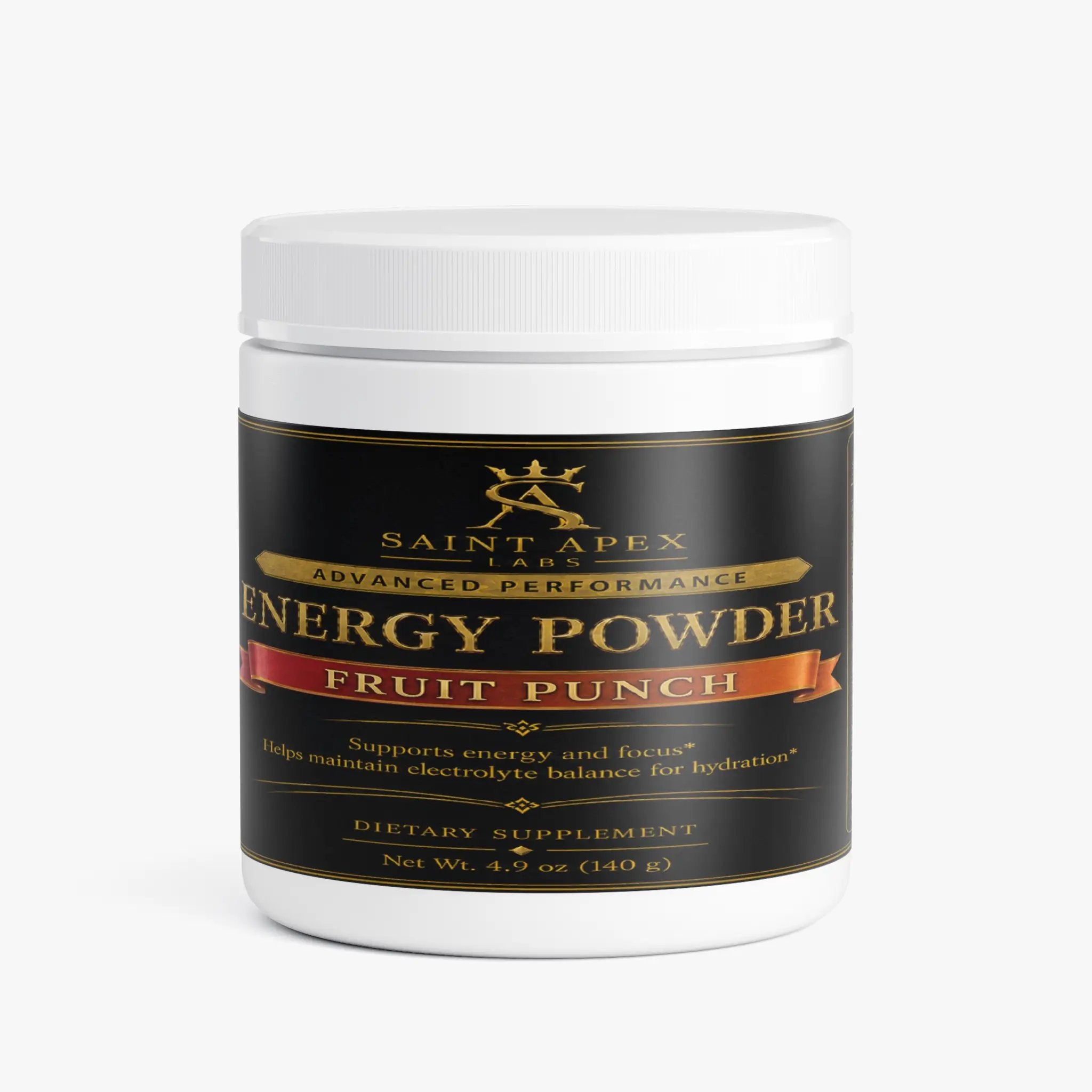 Energy Powder Sugar Free Formula For Smooth Sustained Focus (Fruit Punch ) by Supliful