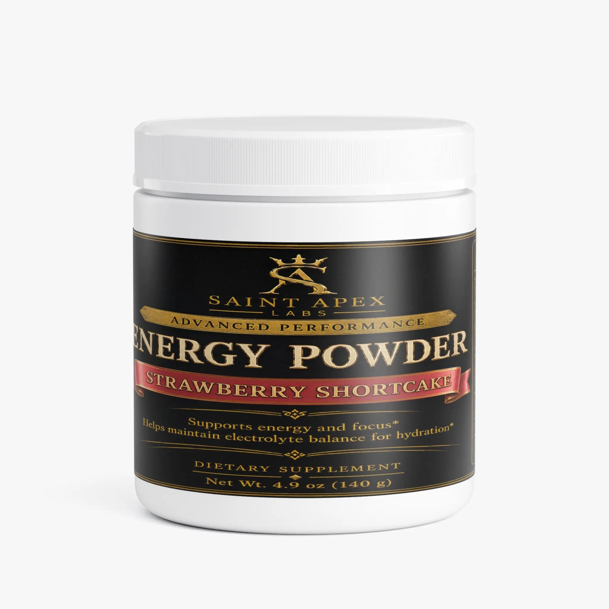 Energy Powder Sugar Free For Smooth Sustained Focus (Strawberry Shortcake) by Supliful