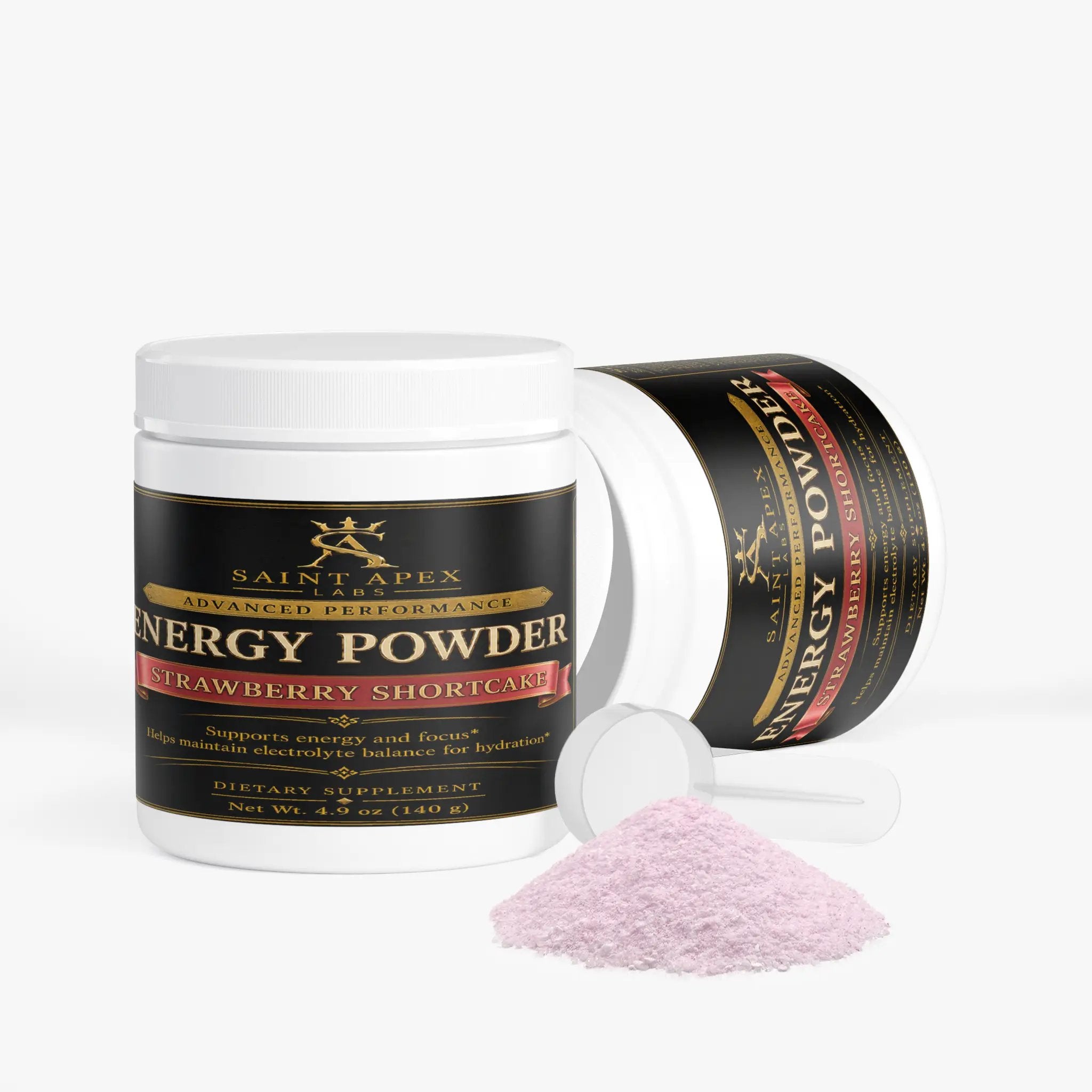 Energy Powder Sugar Free For Smooth Sustained Focus (Strawberry Shortcake) by Supliful
