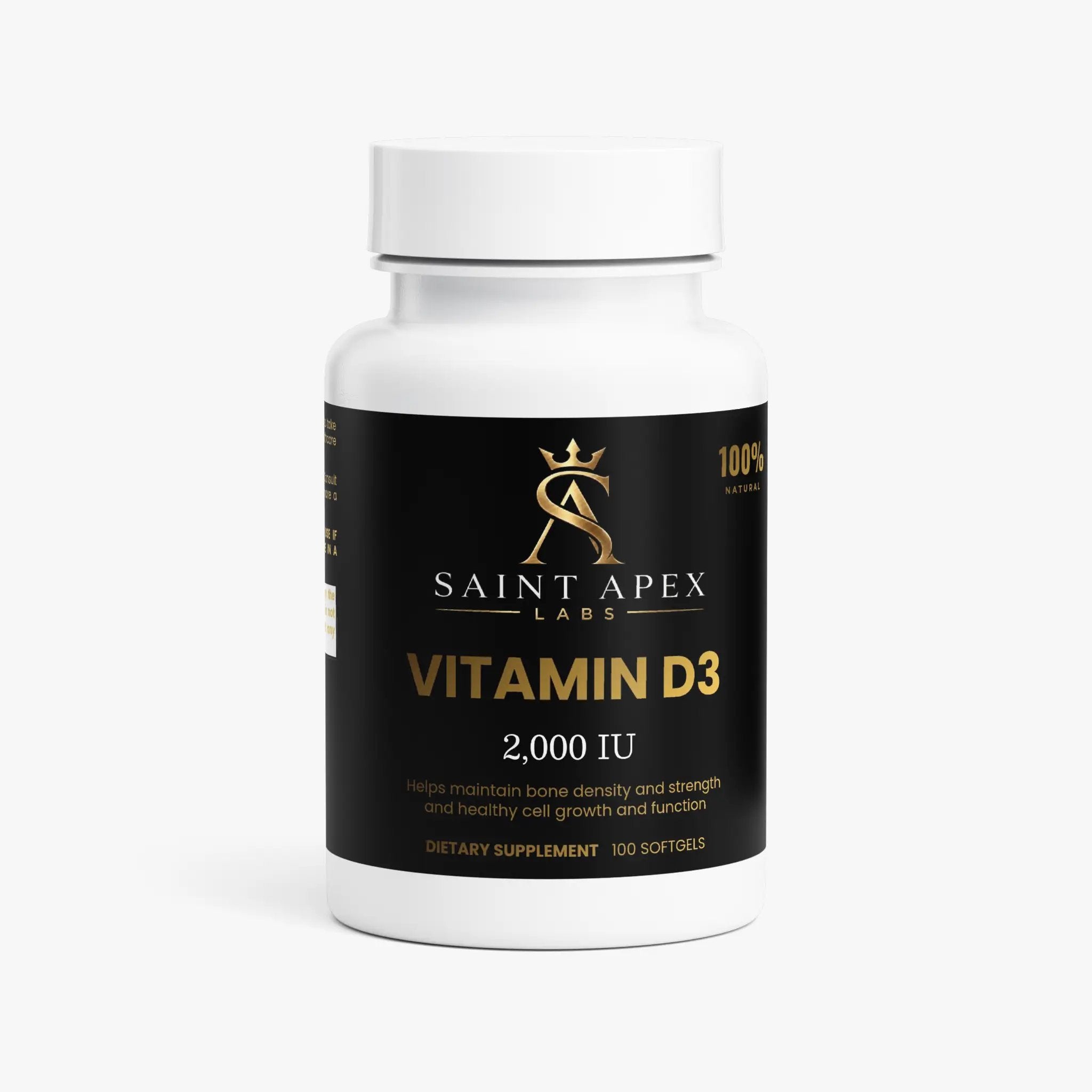 Vitamin D3 2000 IU High Potency Bone Health Supplement by Supliful