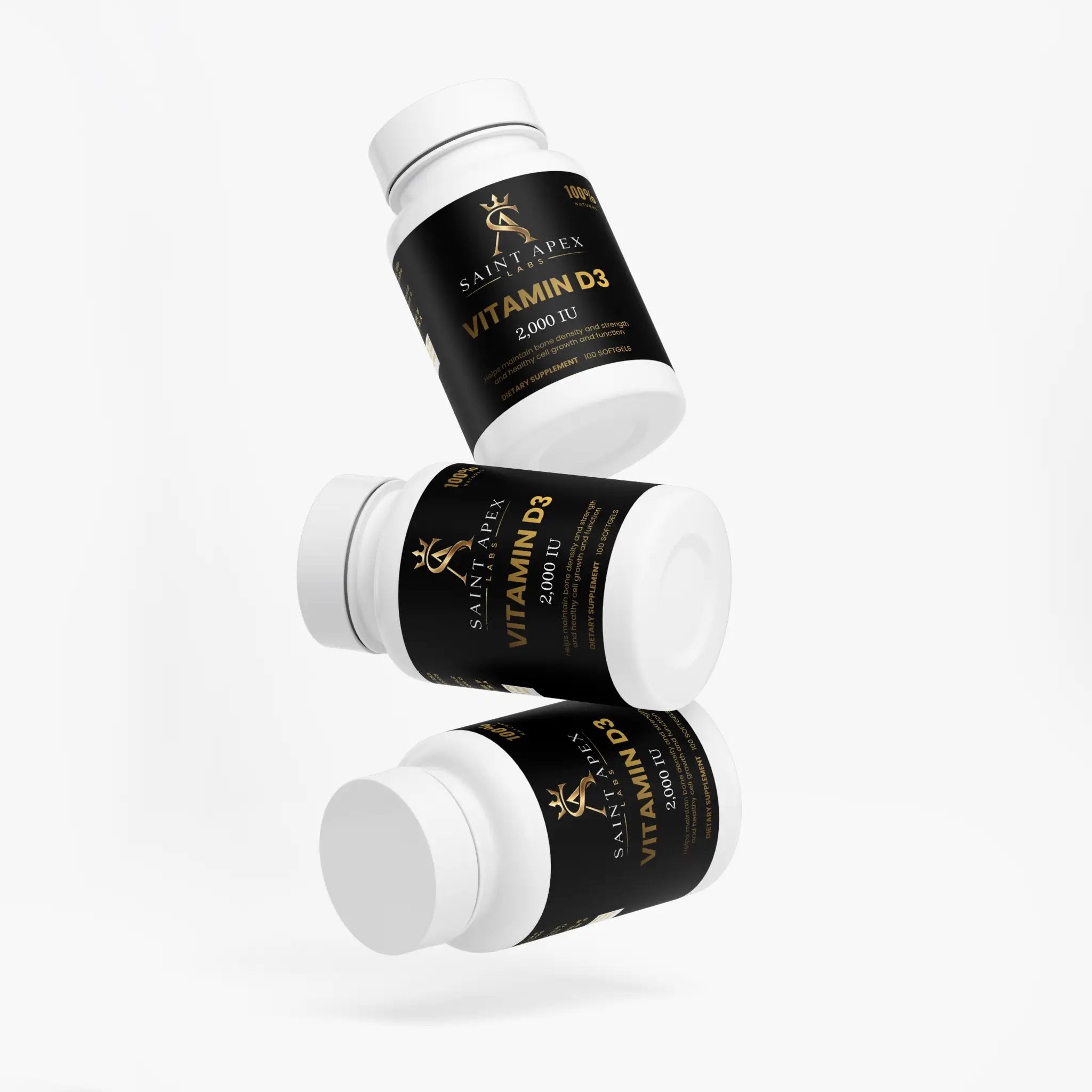 Vitamin D3 2000 IU High Potency Bone Health Supplement by Supliful