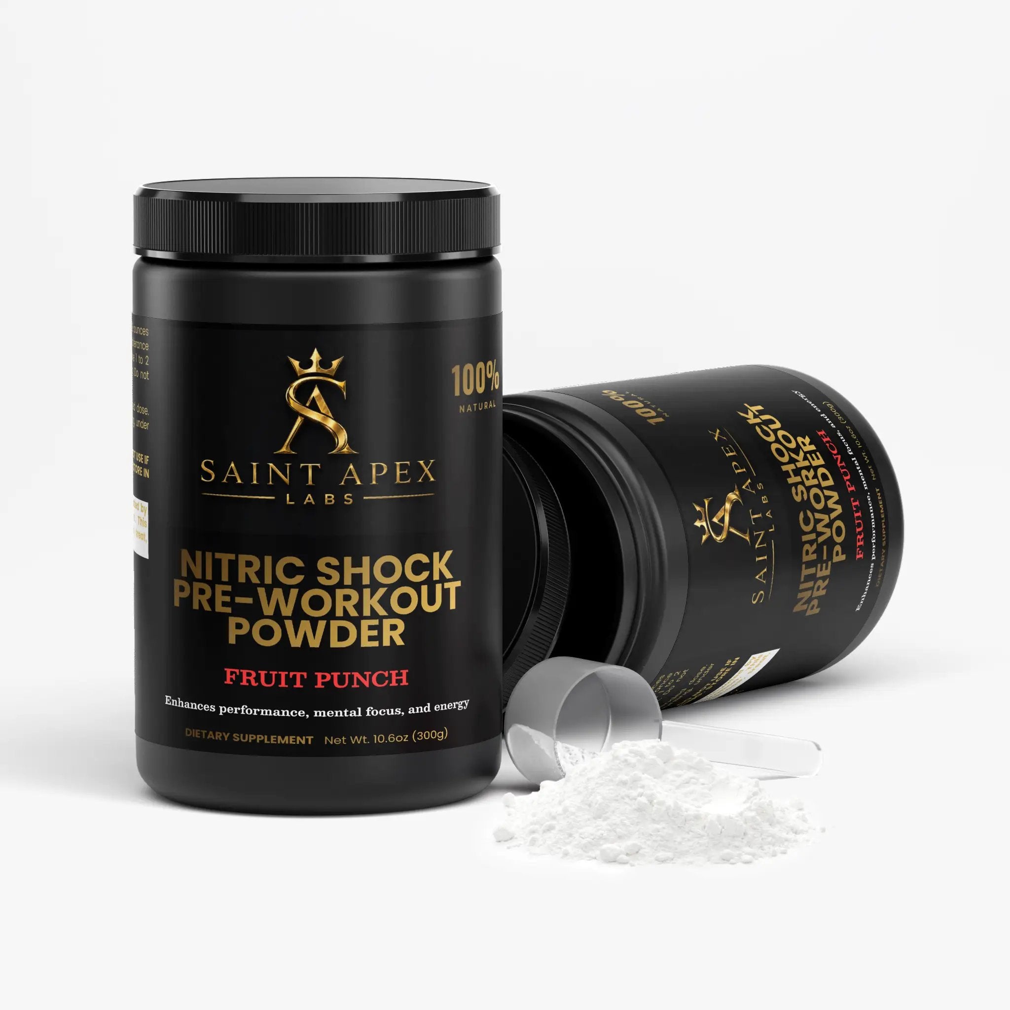 Pre Workout - Nitric Shock Powder Fruit Punch for Energy and Endurance by Supliful
