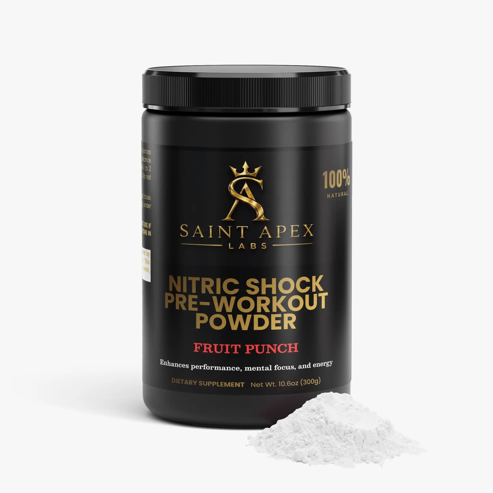 Pre Workout - Nitric Shock Powder Fruit Punch for Energy and Endurance by Supliful