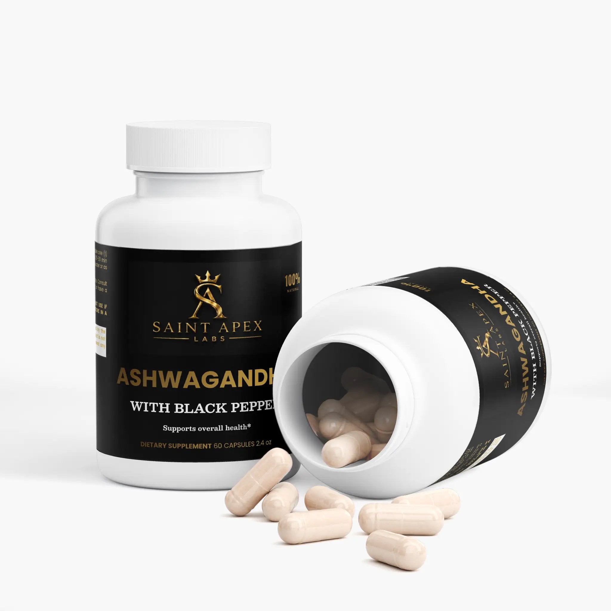 Ashwagandha Herbal Adaptogen Supplement For Stress Support And Wellness by Supliful