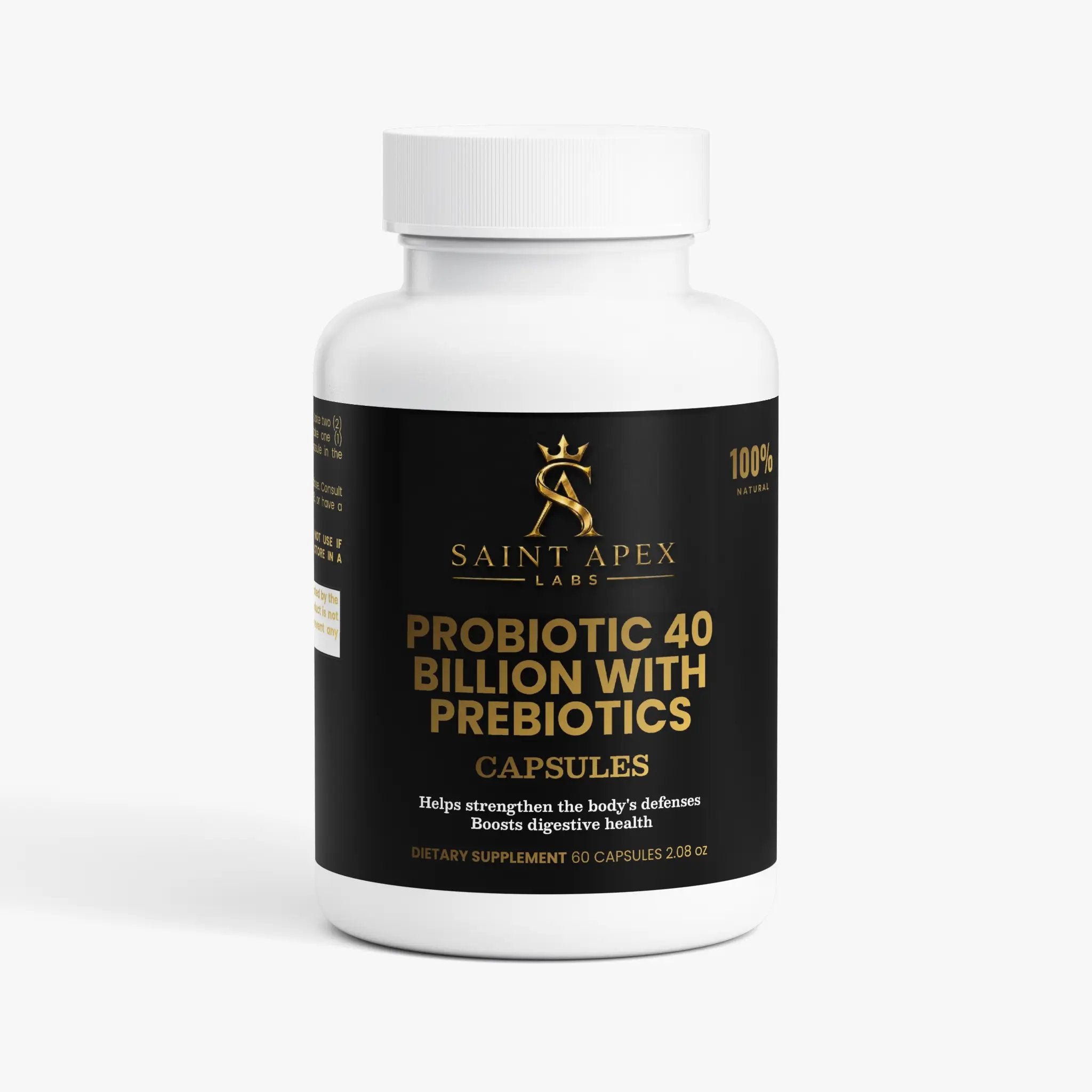 Multi Strain Probiotic 40 Billion With Prebiotics For Gut Health by Supliful