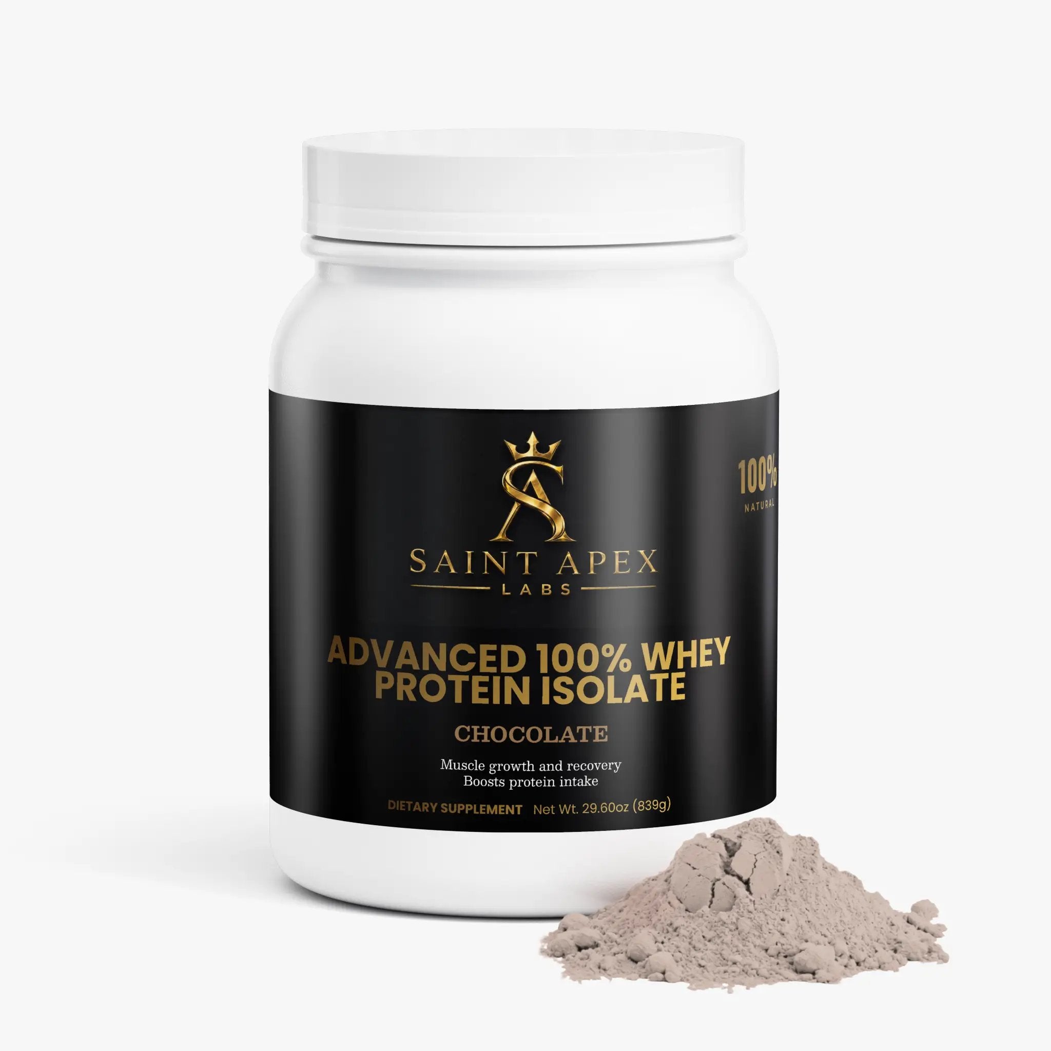Whey Protein Advanced 100% Isolate Chocolate Flavor For Muscle Recovery by Supliful
