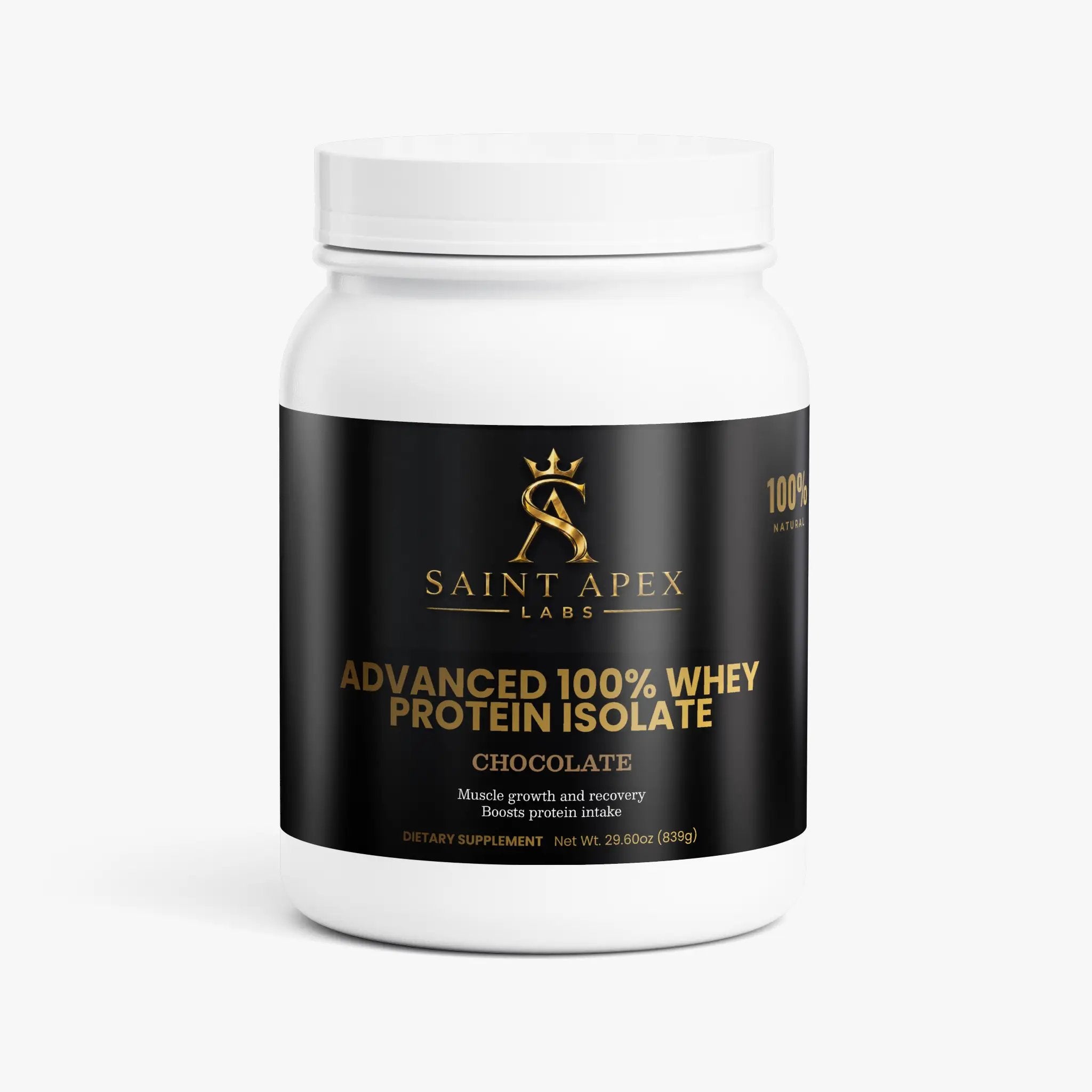 Whey Protein Advanced 100% Isolate Chocolate Flavor For Muscle Recovery by Supliful