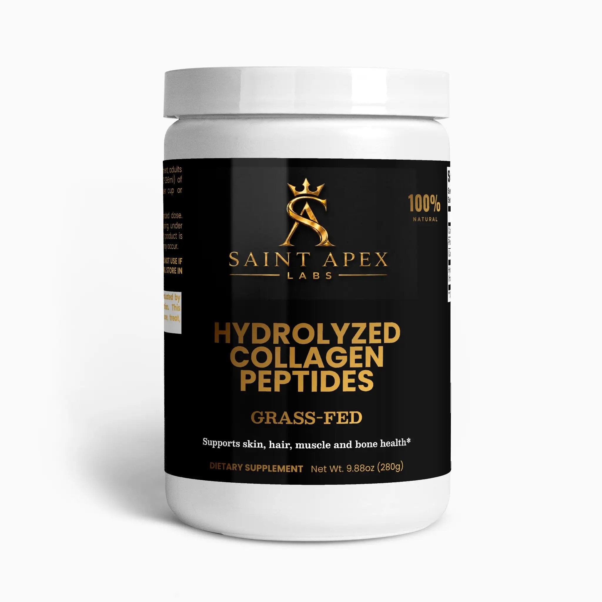Collagen Grass Fed Hydrolyzed Peptide Powder for Skin Hair Nails by Supliful