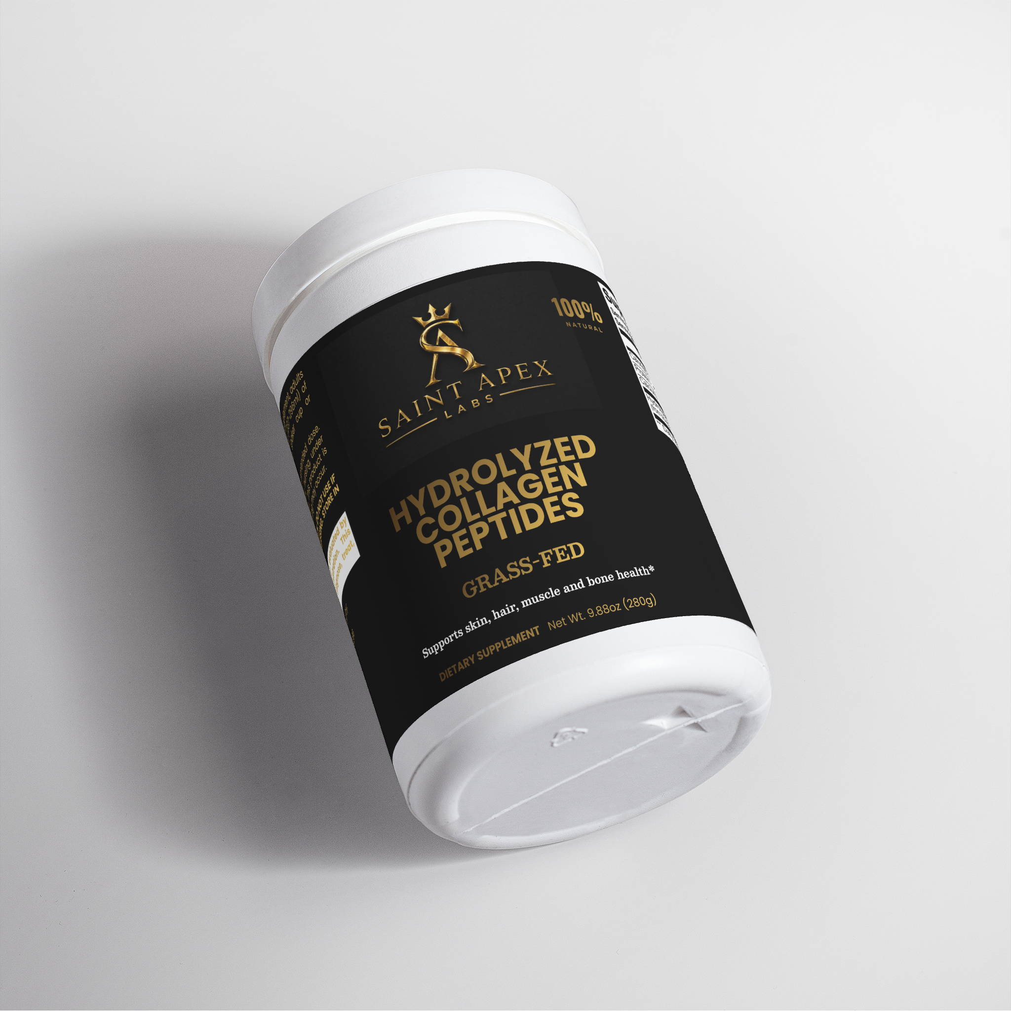 Collagen Grass Fed Hydrolyzed Peptide Powder for Skin Hair Nails by Supliful
