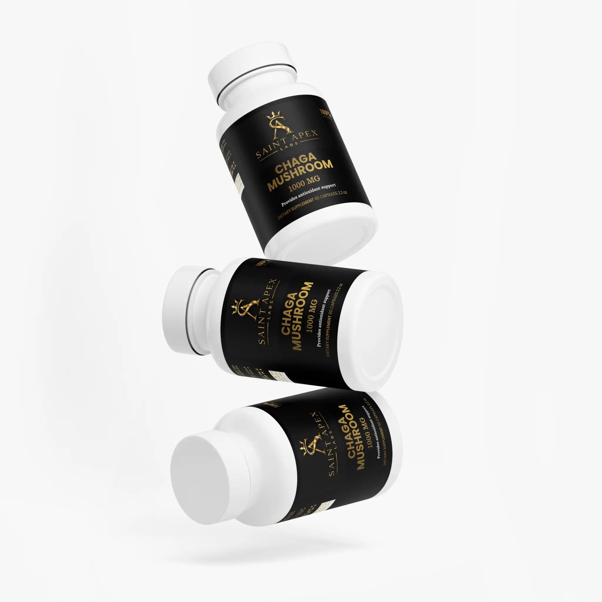 Chaga Mushroom Capsules Immune Support Phytochemical Rich Formula by Supliful