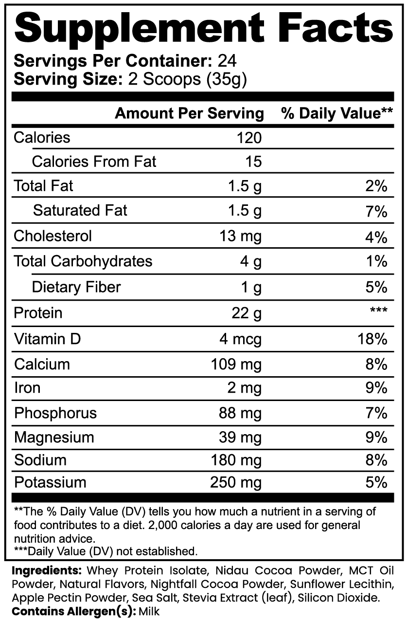 Whey Protein Advanced 100% Isolate Chocolate Flavor For Muscle Recovery