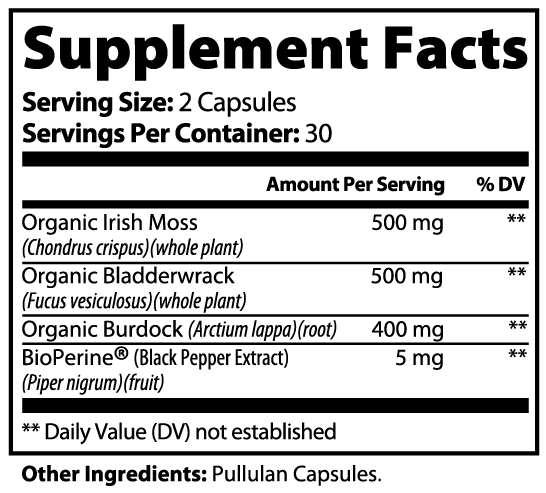 Sea Moss Immune Support And Skin Health Supplement