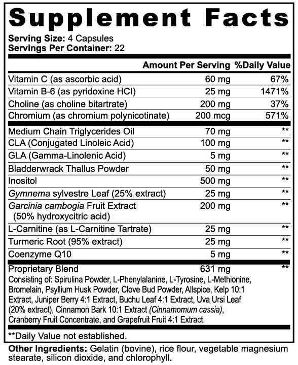 Fat Burner With MCT And Vitamins For Metabolic Support And Weight Loss