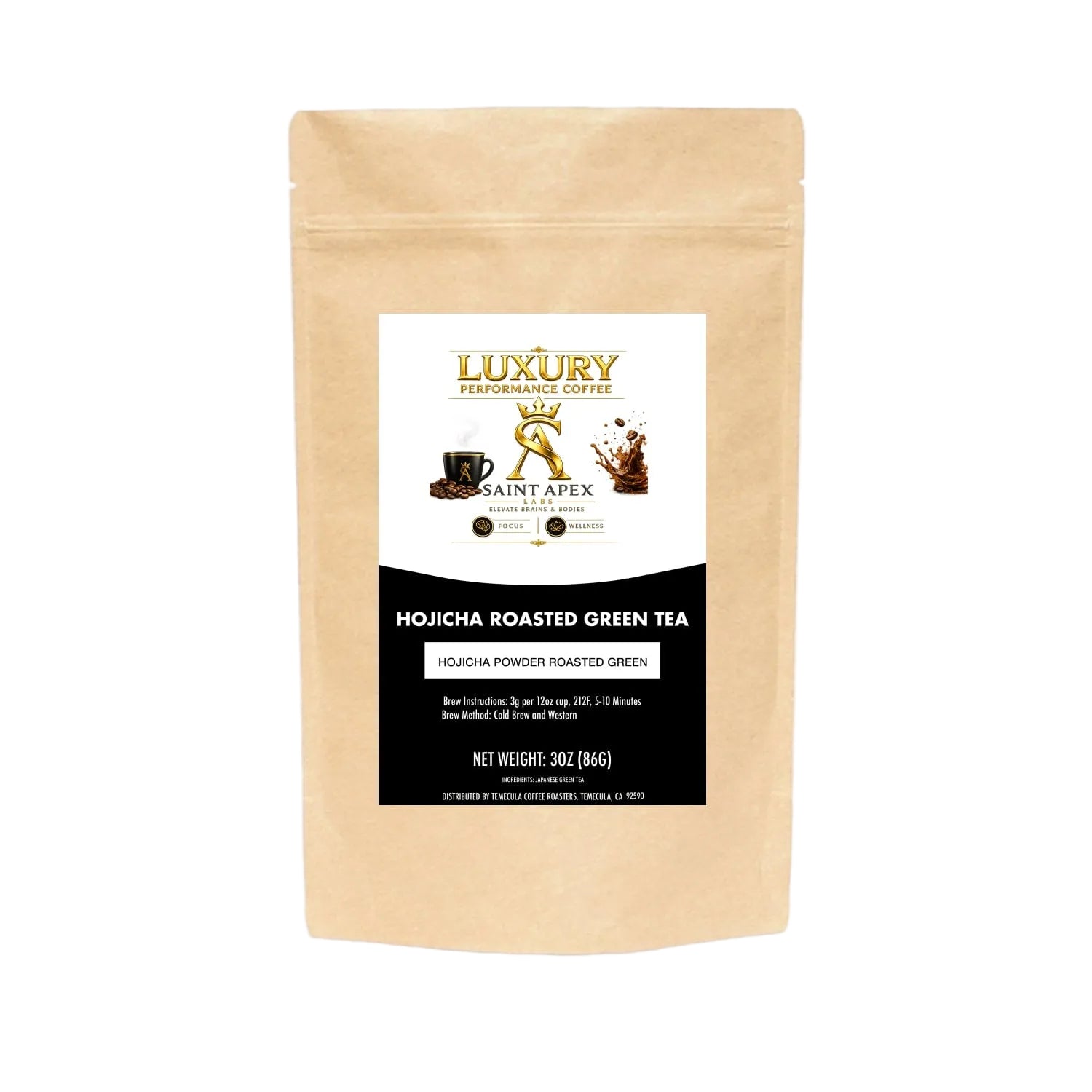 Hojicha Roasted Green Tea Powder Stone Milled With Toasted Cereal Umami Notes